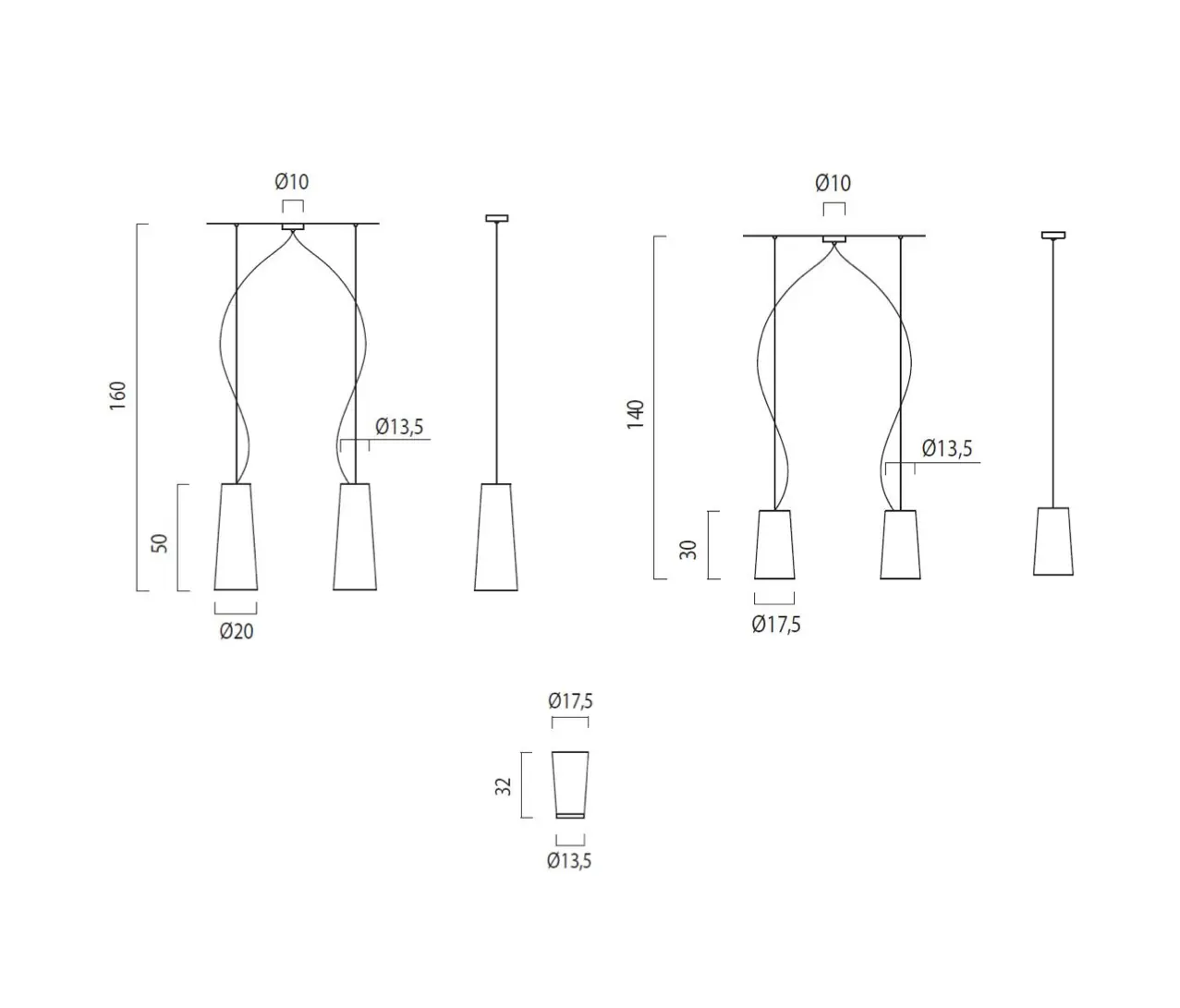 LUCENTE - Tessa Table light