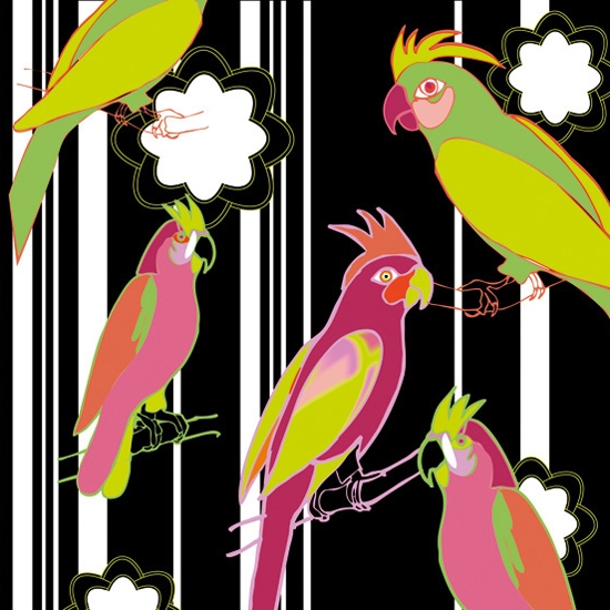 Mostra il prodotto Funny Parrots del produttore Wall&decò
