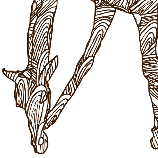 Display product Wild Giraffe from manufacturer Wall&decò