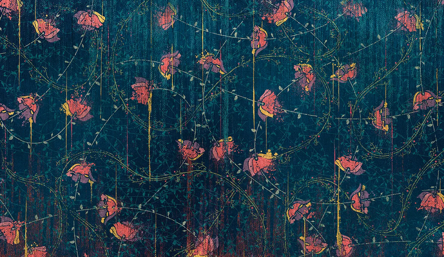 Wall&decò - Poppies Mesh
