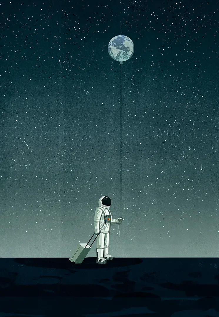 Wall&decò - Walking with the moon