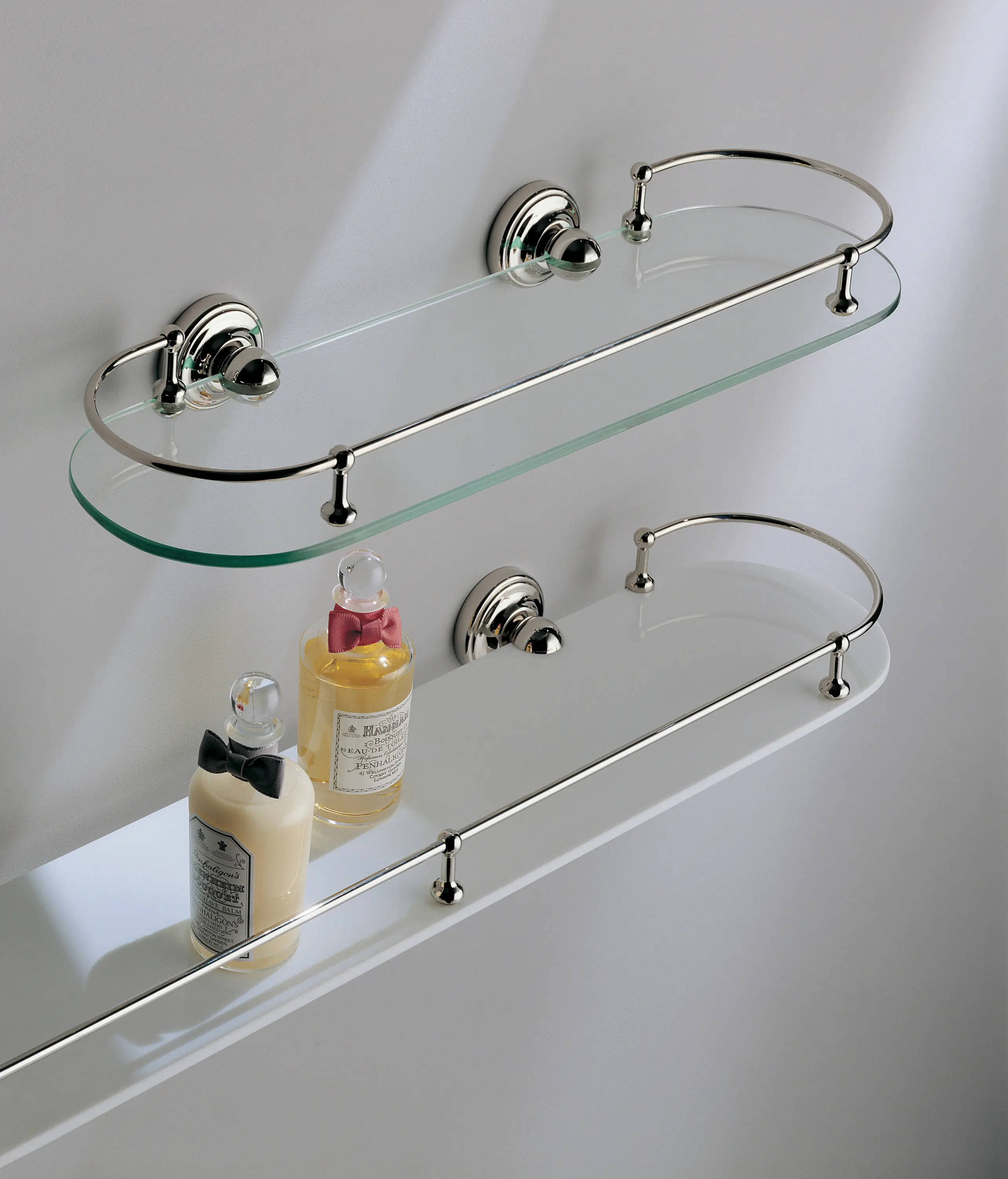 Aquadomo - Vienna wall shelf, clear glass, 450 mm