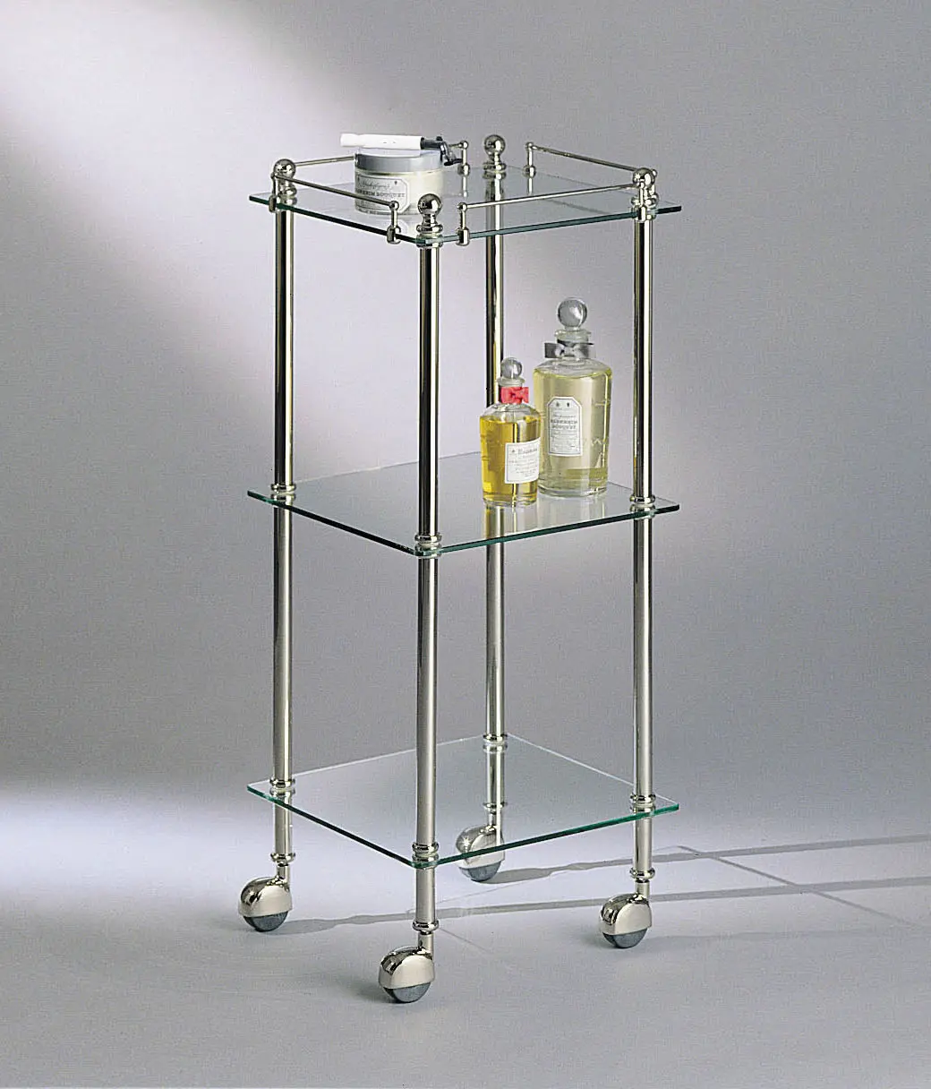 Aquadomo - Tavolino chariot, verre transparent