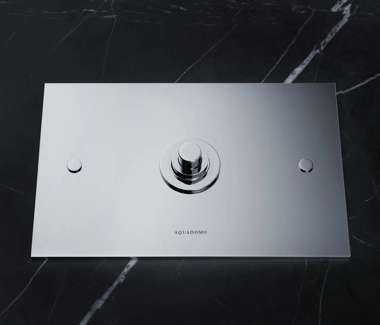 Aquadomo - Diamond flush plate polished brass unlacquered