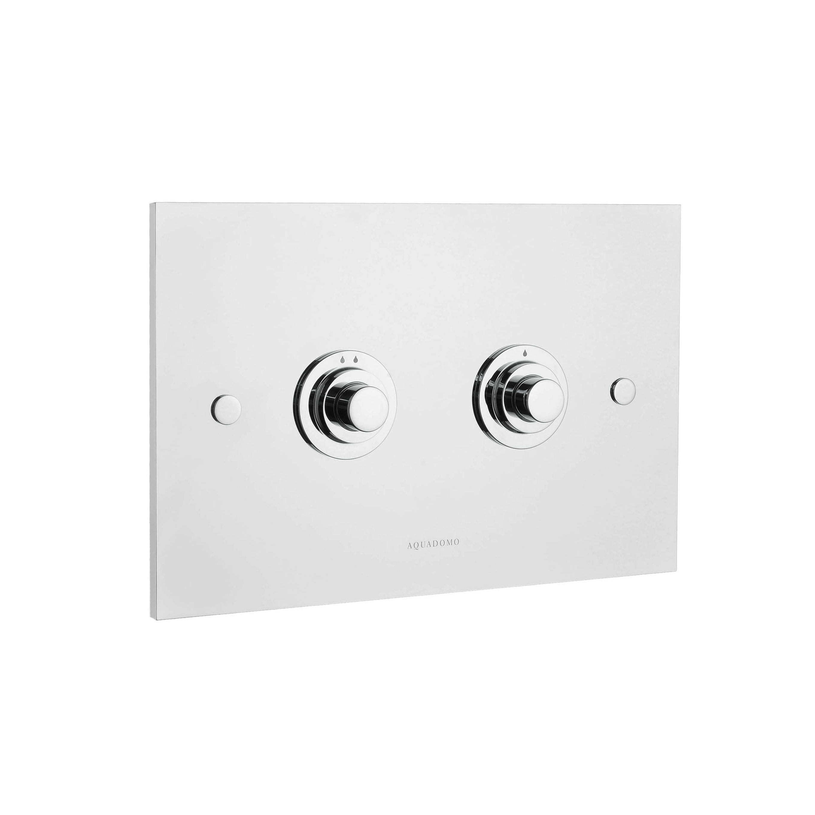 Diamond flush plate polished chrome