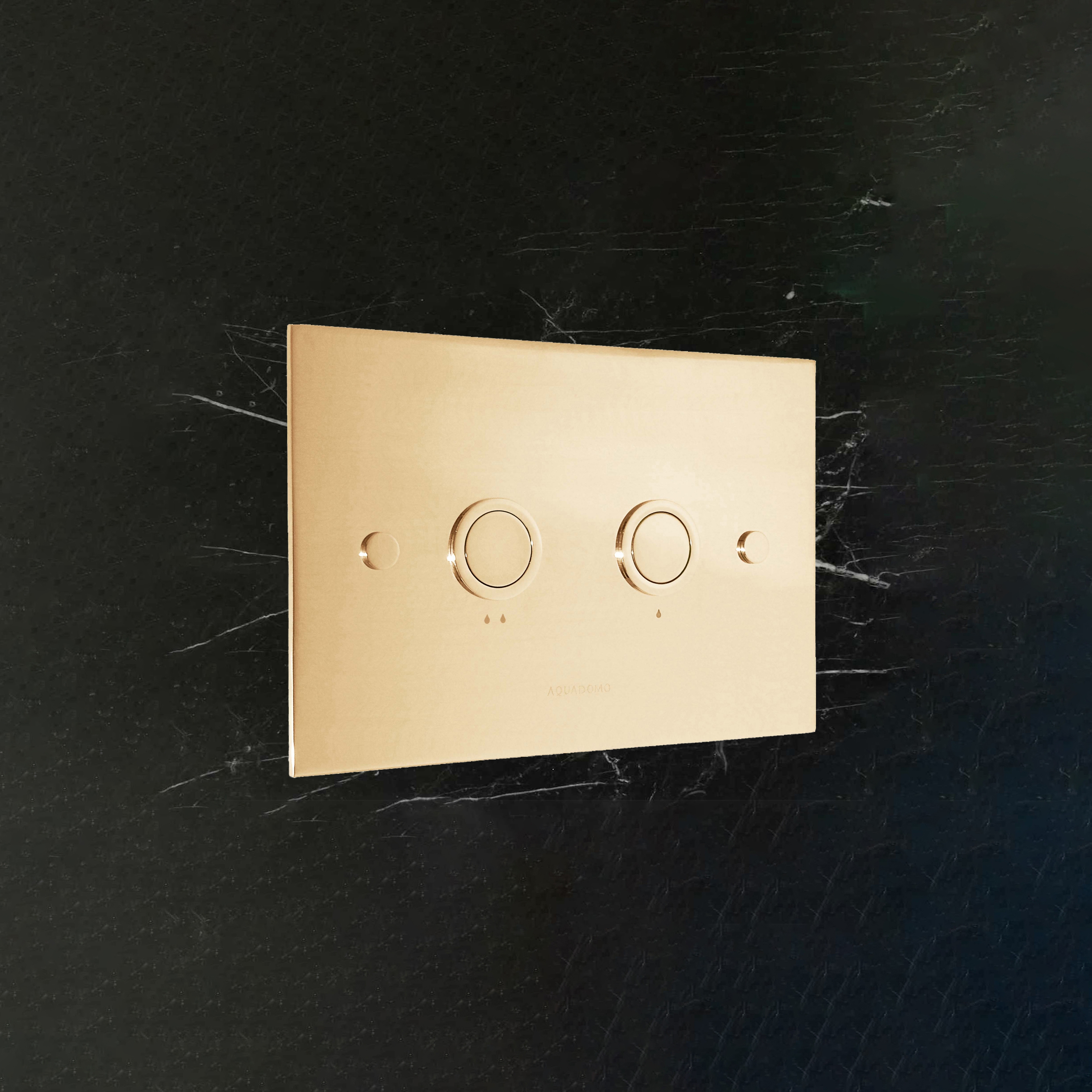 Display product Diamond flush plate polished brass unlacquered from manufacturer Aquadomo