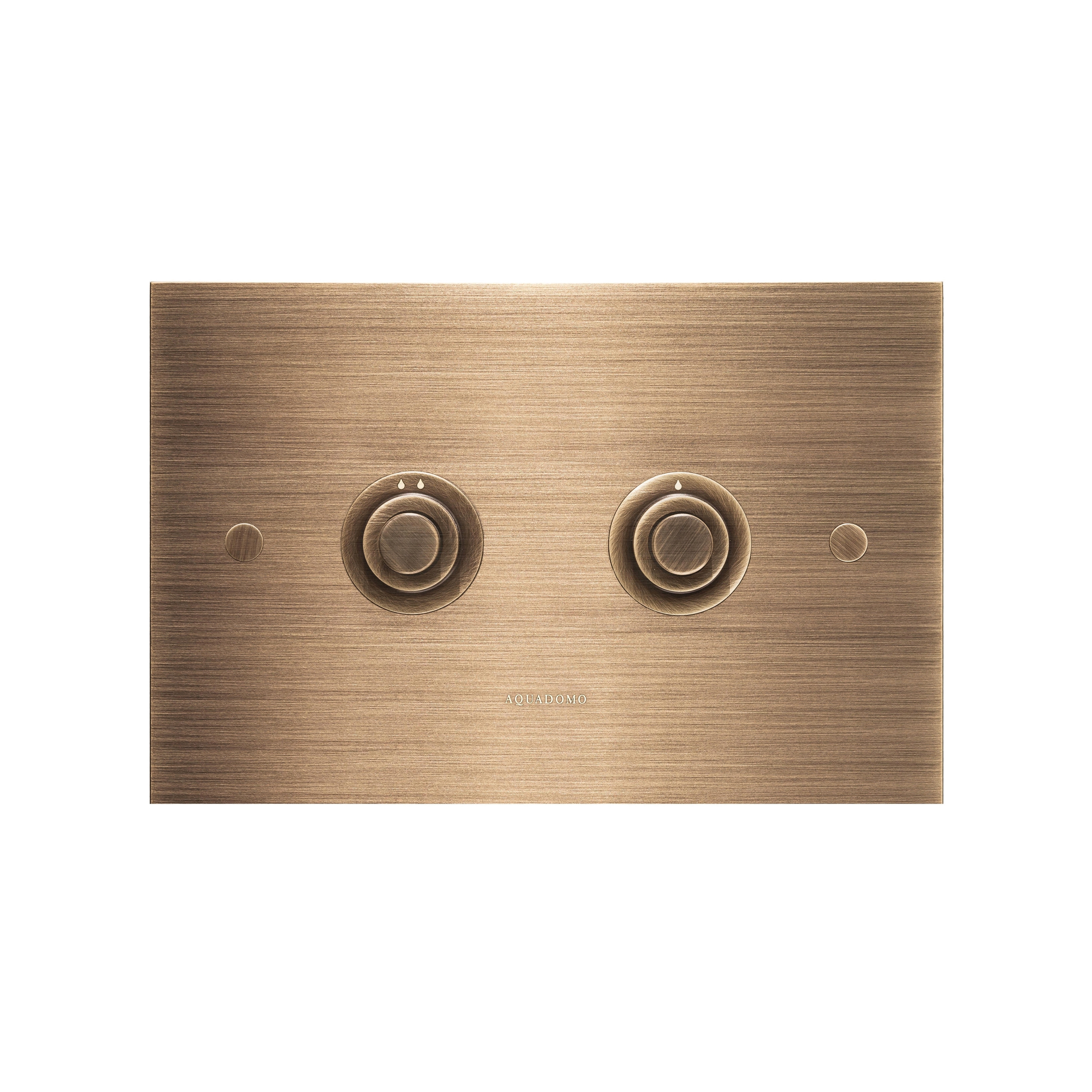 Display product Diamond flush plate polished brass unlacquered from manufacturer Aquadomo