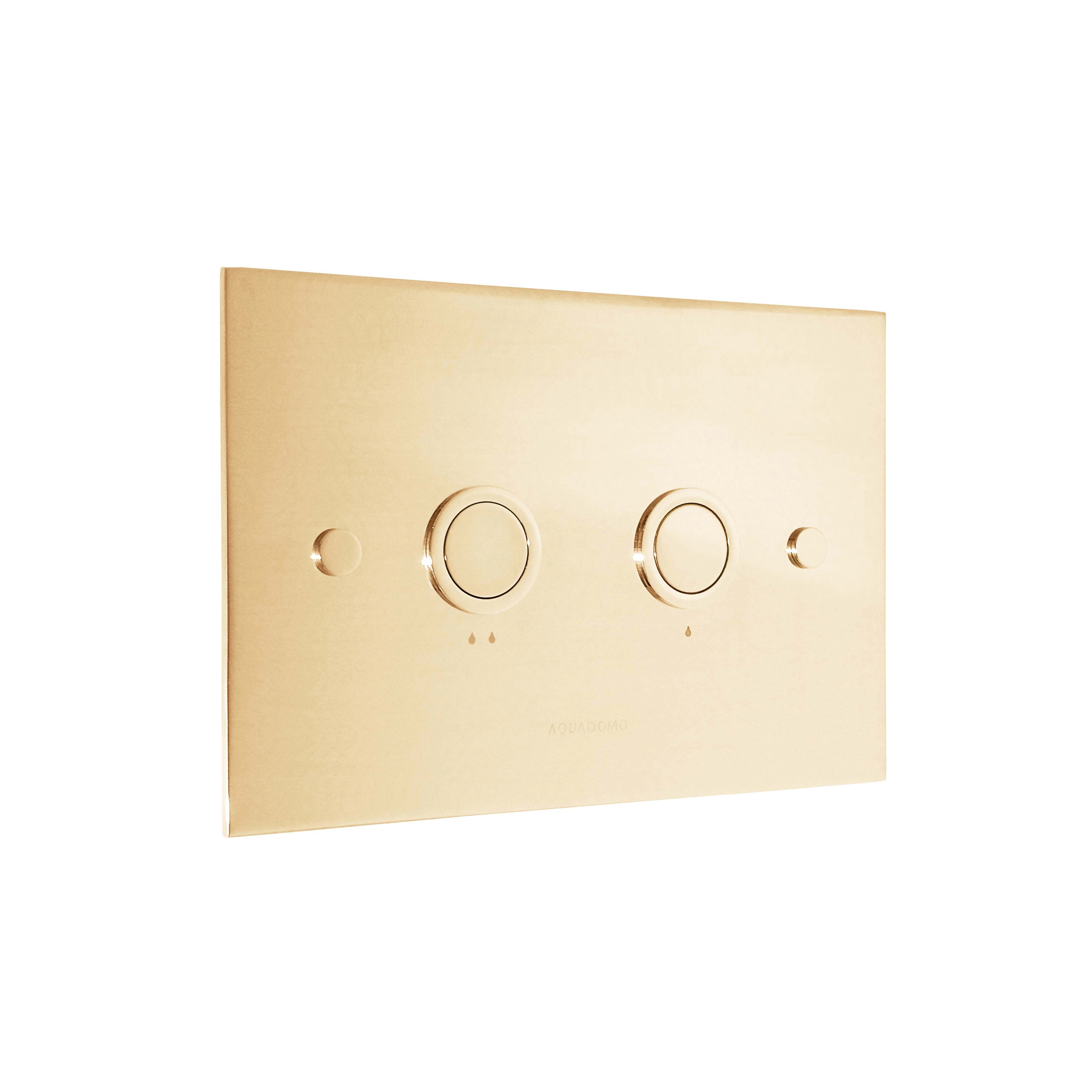 Diamond flush plate polished brass unlacquered