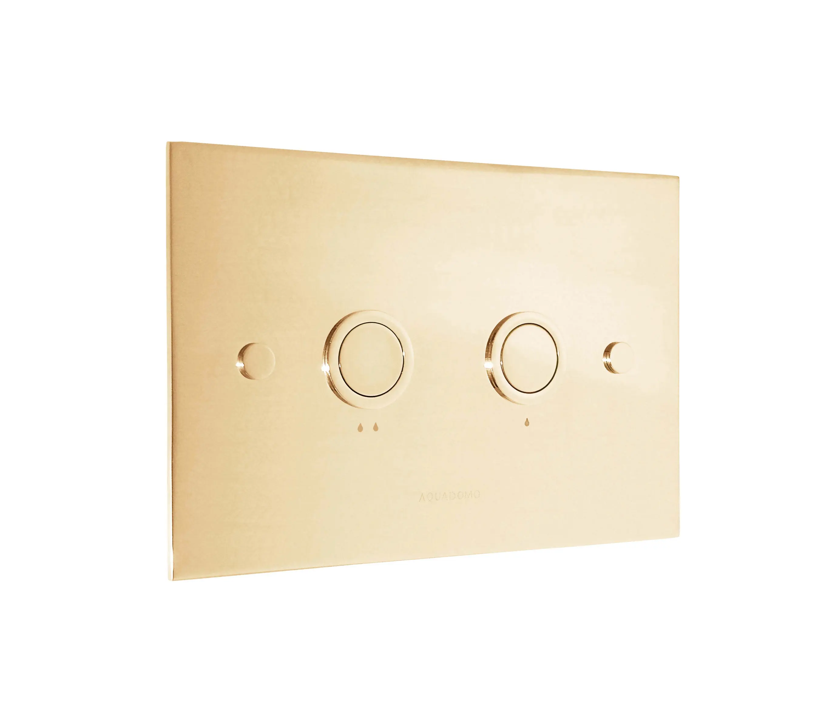 Aquadomo - Diamond Placce di comando polished brass unlacquered