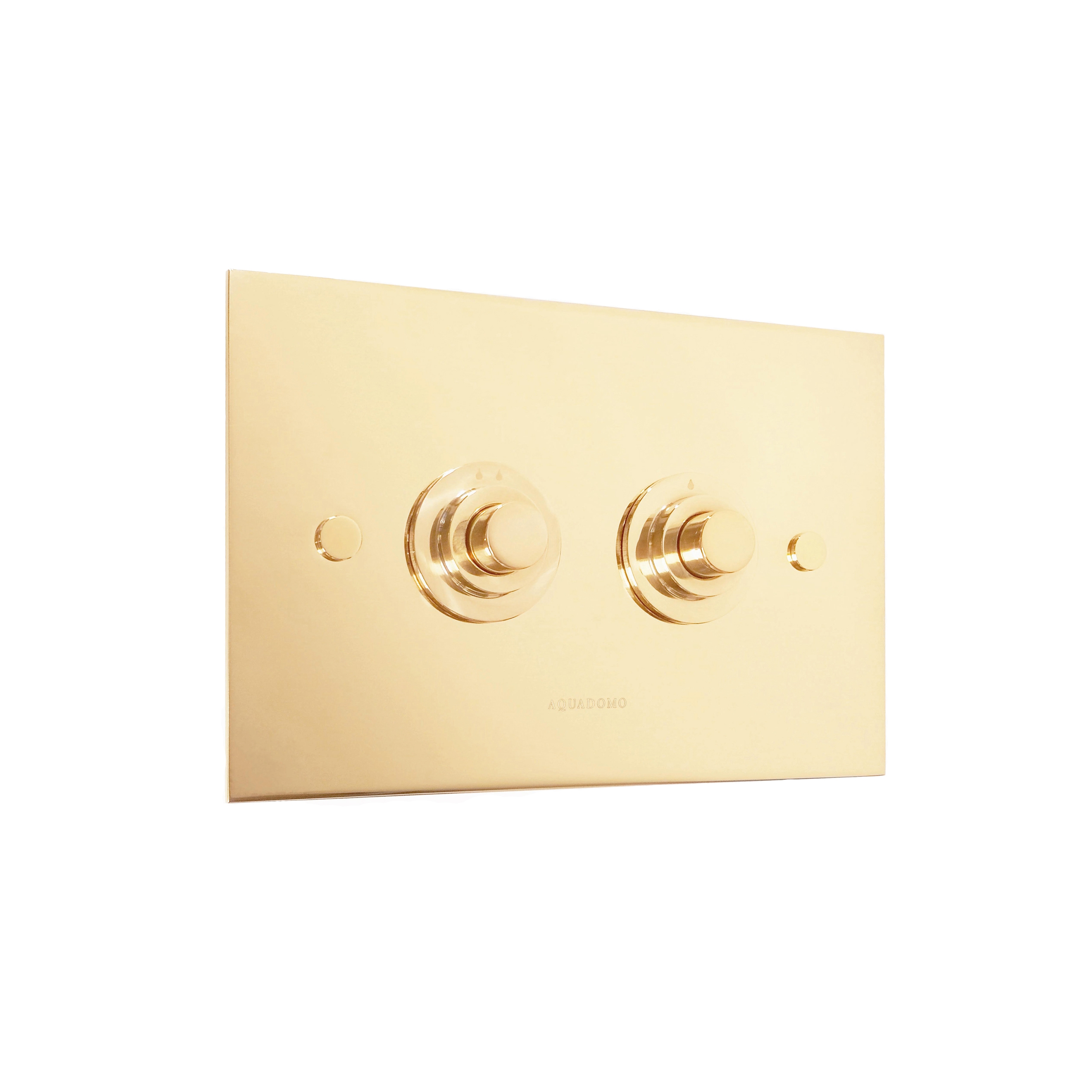 Display product Diamond flush plate polished brass unlacquered from manufacturer Aquadomo
