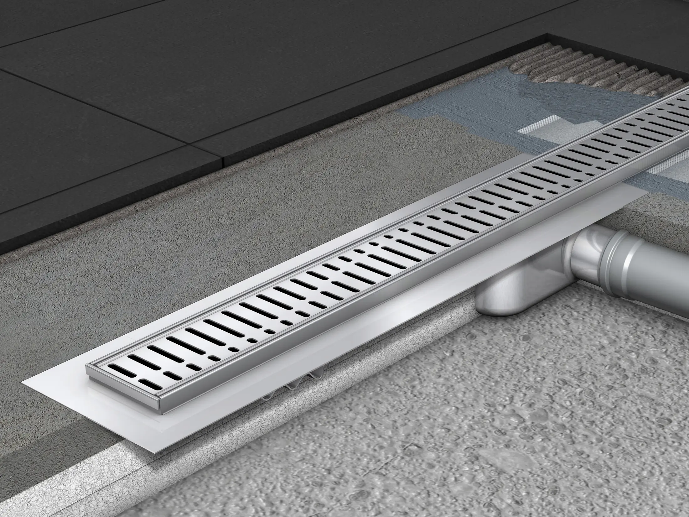 ACO Haustechnik - ACO ShowerDrain C-line gerade TZ Rinne