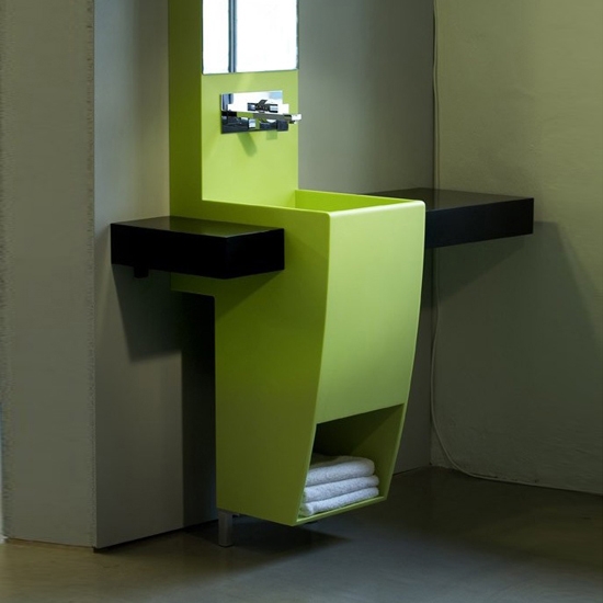 Vertoon produk Green bathroom set van vervaardiger AMOS DESIGN