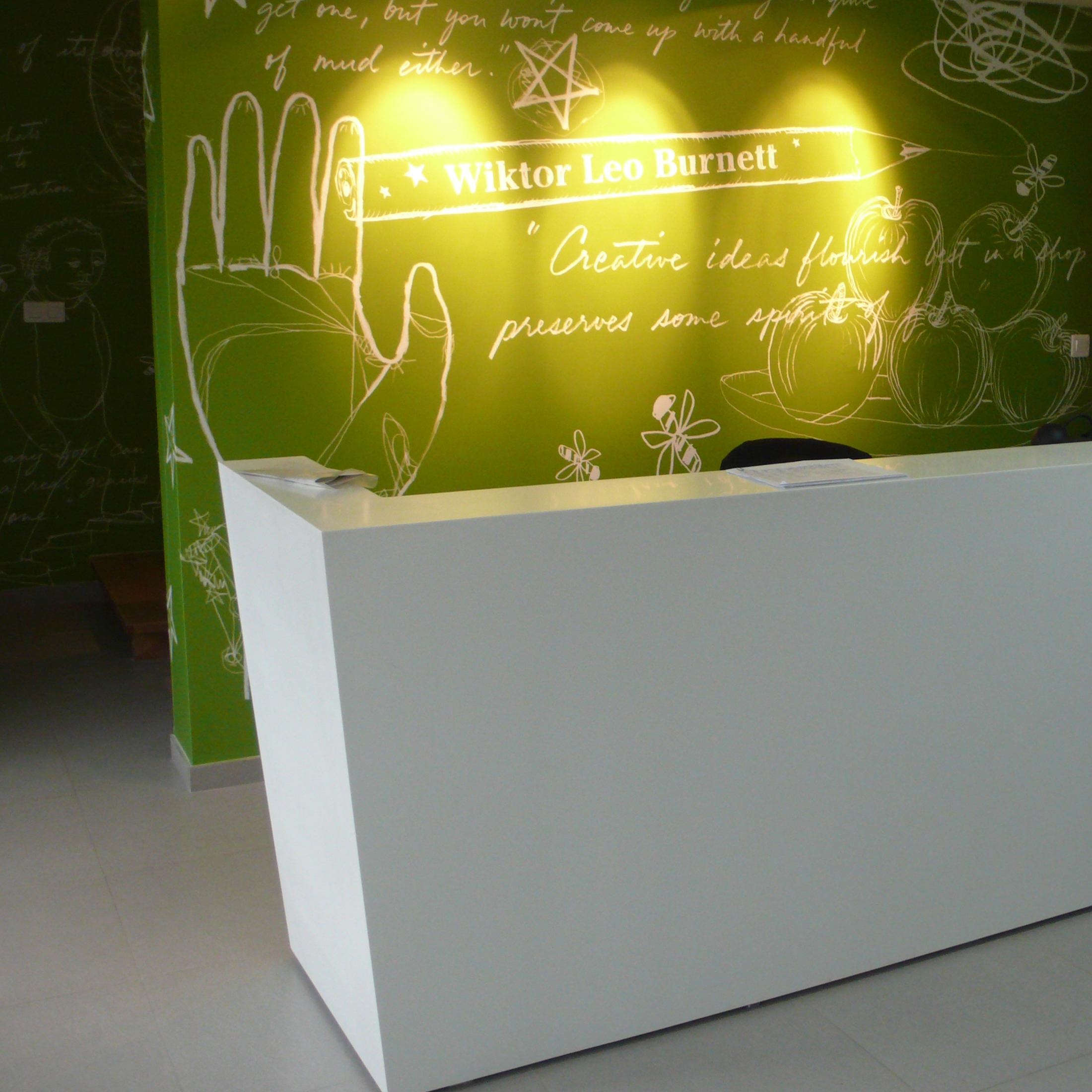 Display product Whitecone reception from manufacturer AMOS DESIGN