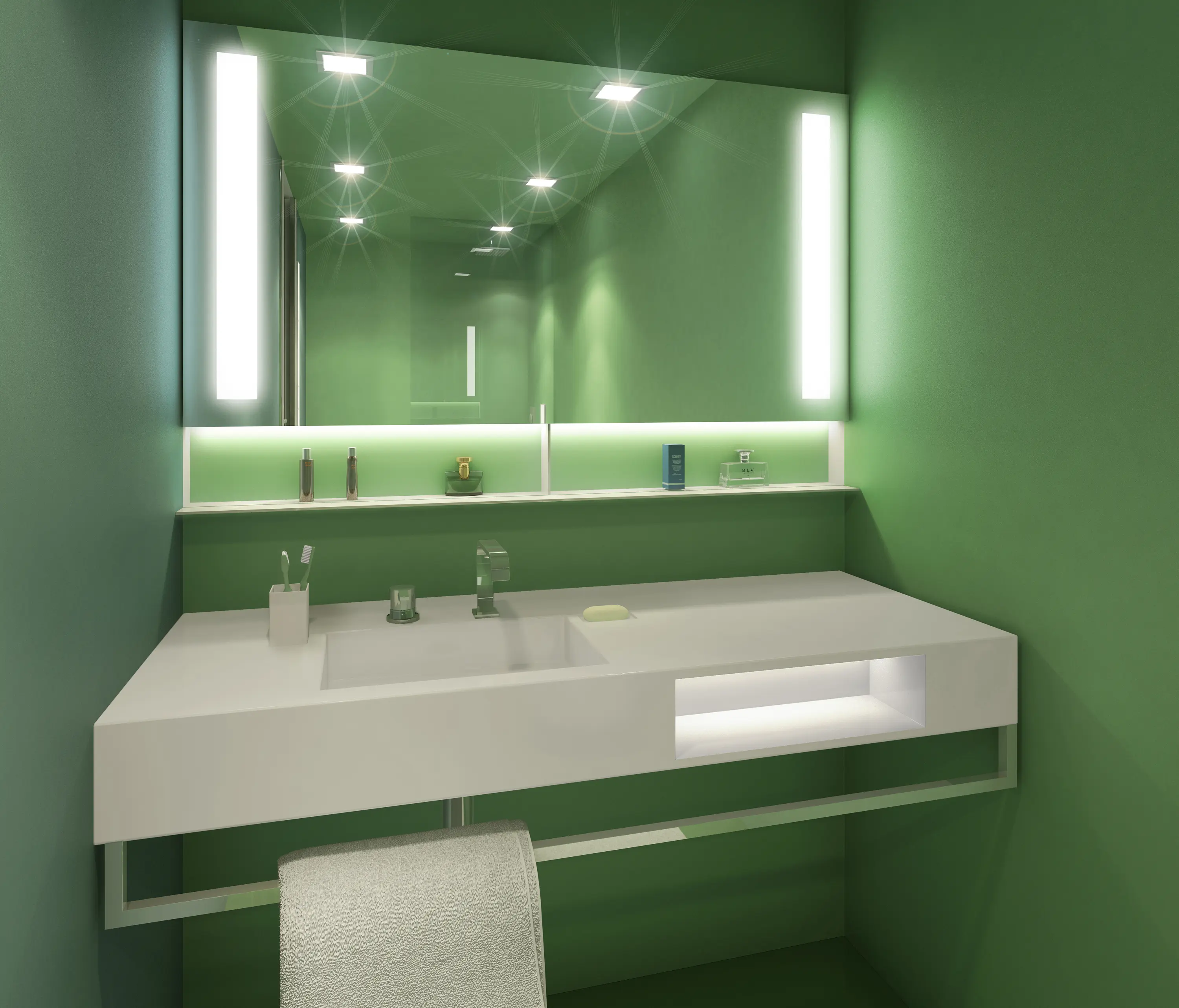 AMOS DESIGN - BUILT IN mirror green
