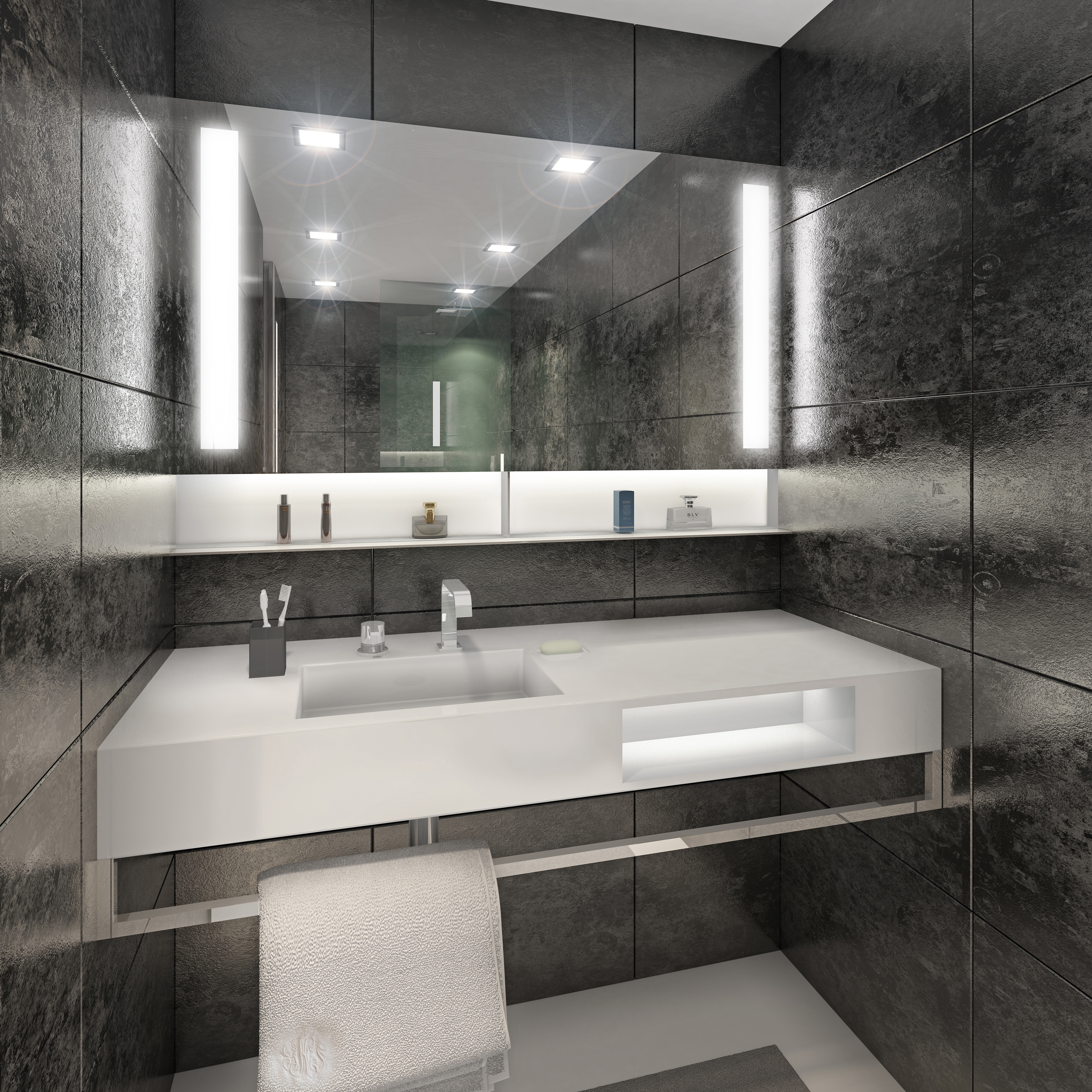 Display product BUILT IN mirror black from manufacturer AMOS DESIGN