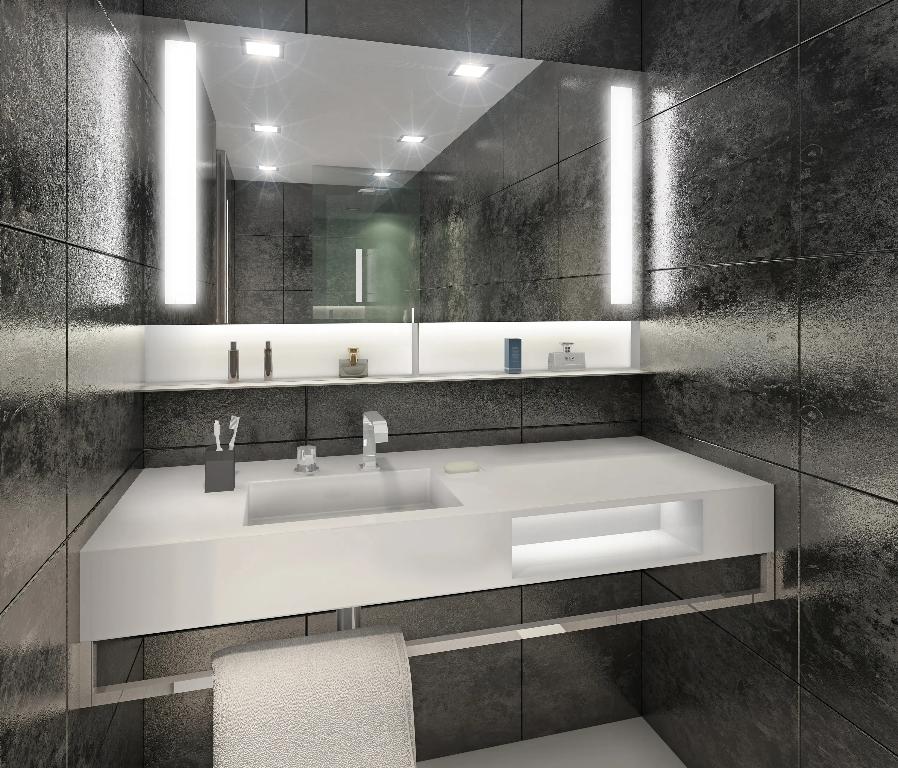 AMOS DESIGN - BUILT IN mirror black