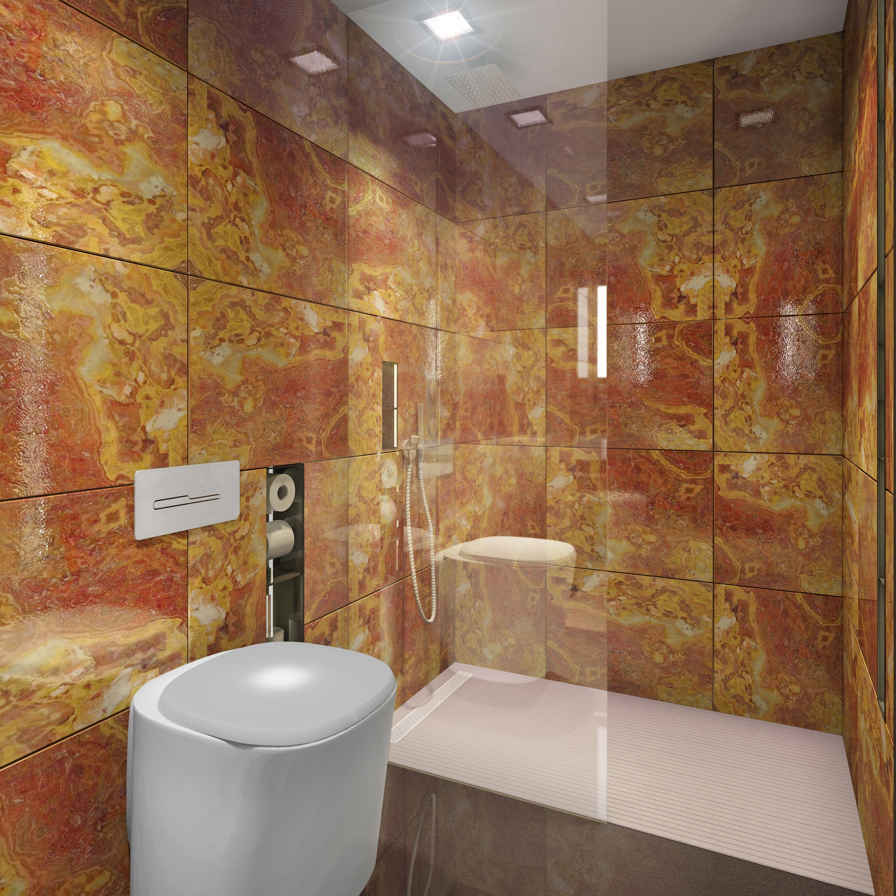 Display product BUILT IN toilet/shower onyx from manufacturer AMOS DESIGN