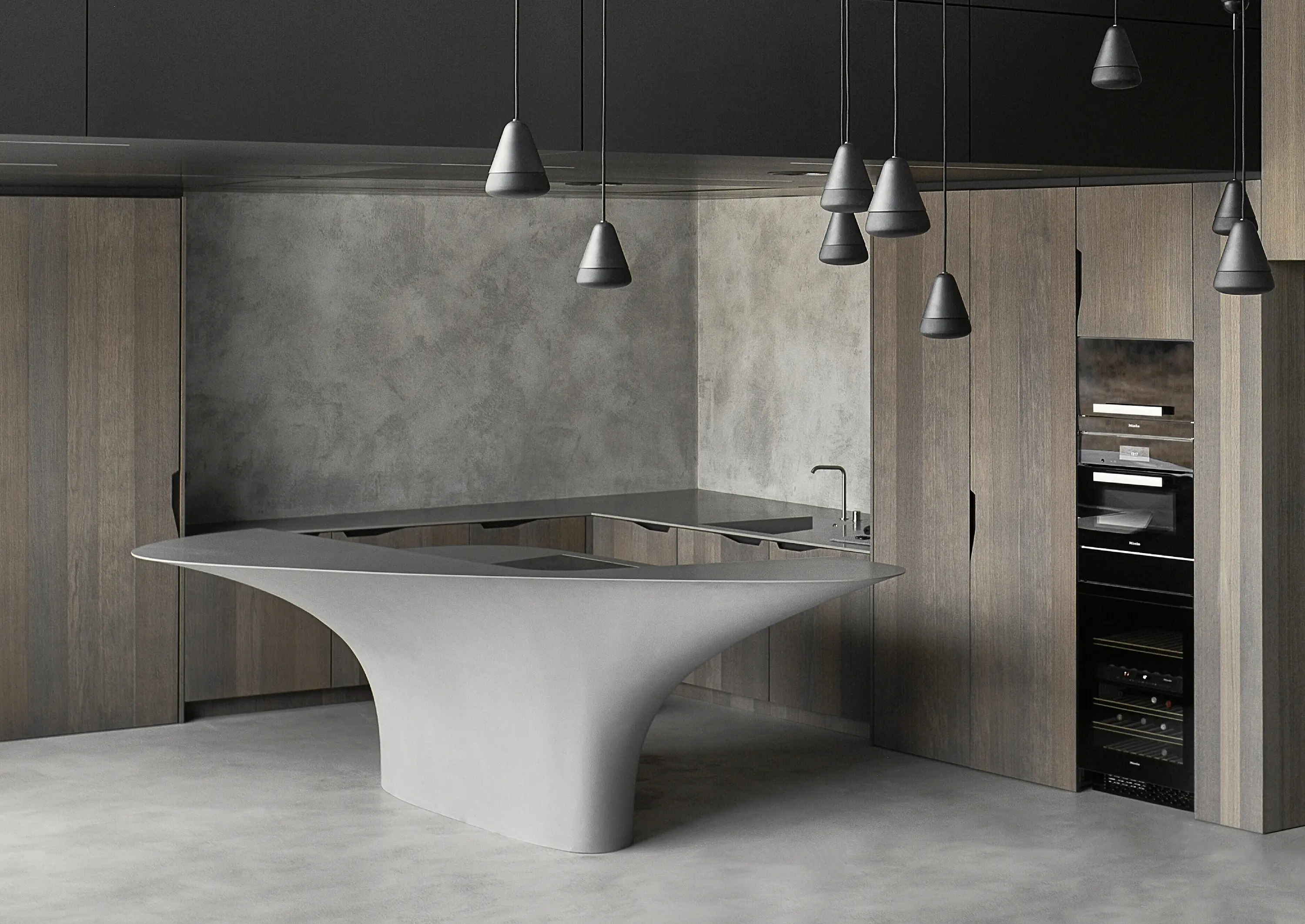 AMOS DESIGN - Kitchen Island Concrete