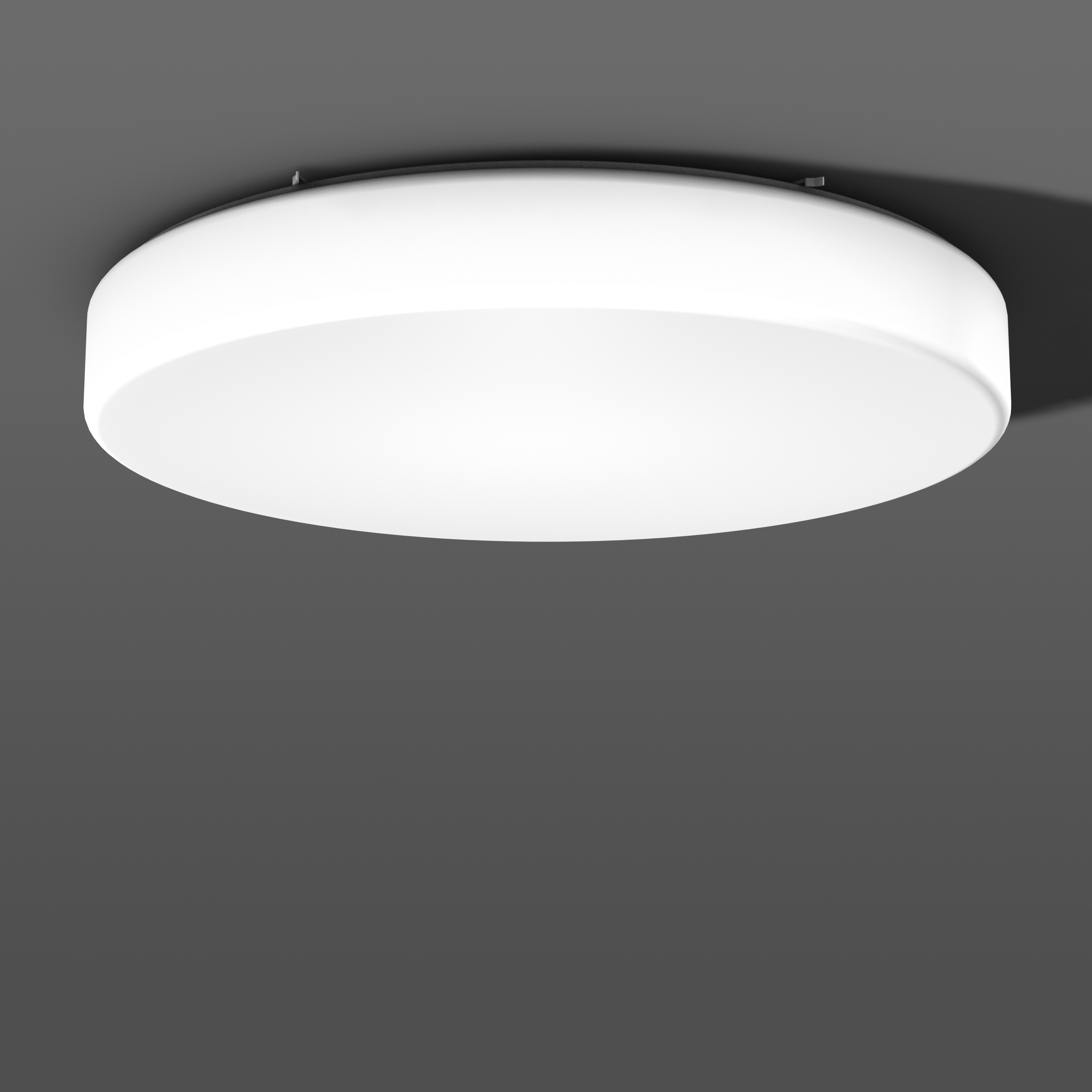 Display product Flat Polymero® Kreis and Kreis XXL ceiling and wall luminaires from manufacturer RZB - Leuchten