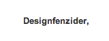 Logo for manufacturer Designfenzider