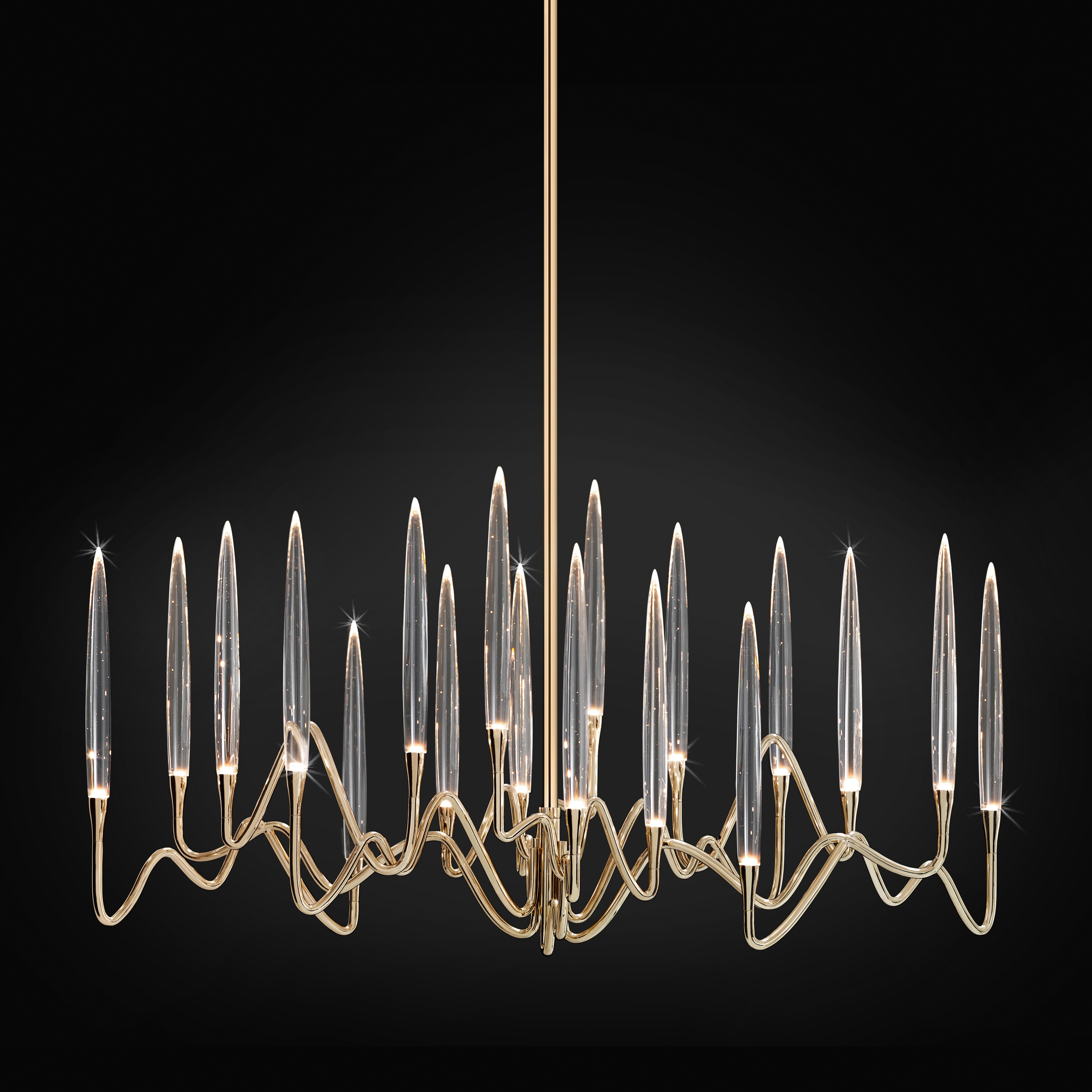 Display product IL PEZZO 3 LONG CHANDELIER from manufacturer Il Pezzo Mancante