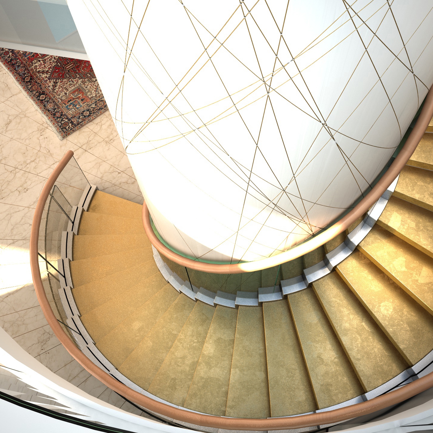 ESCALIERS COURBES