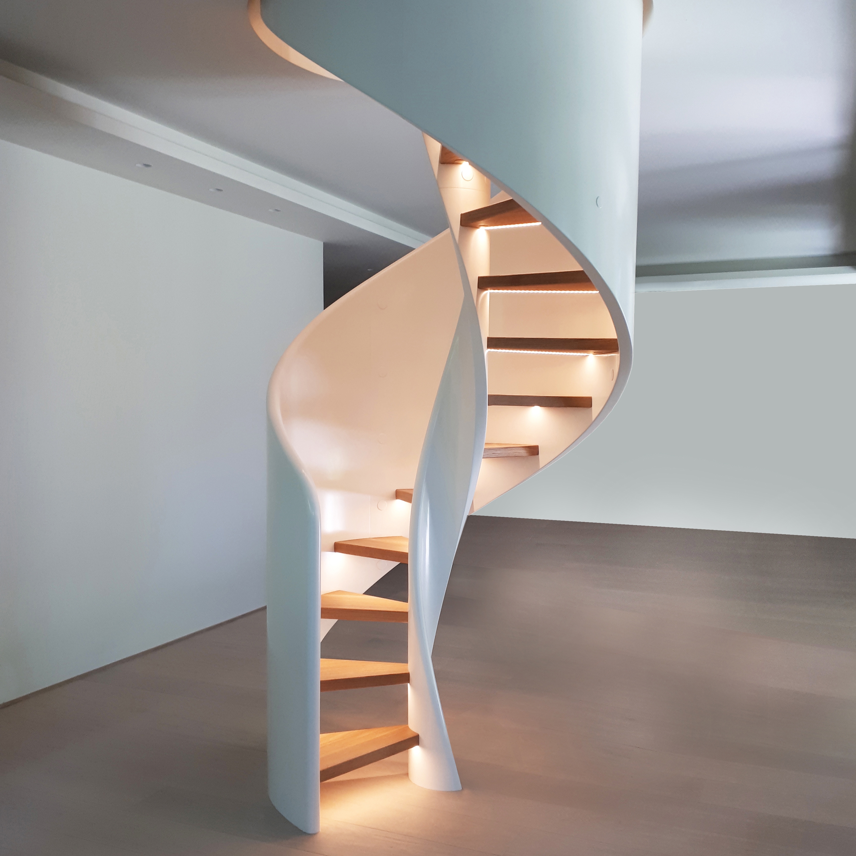 Display product Tornado Spiral LED from manufacturer Siller Treppen