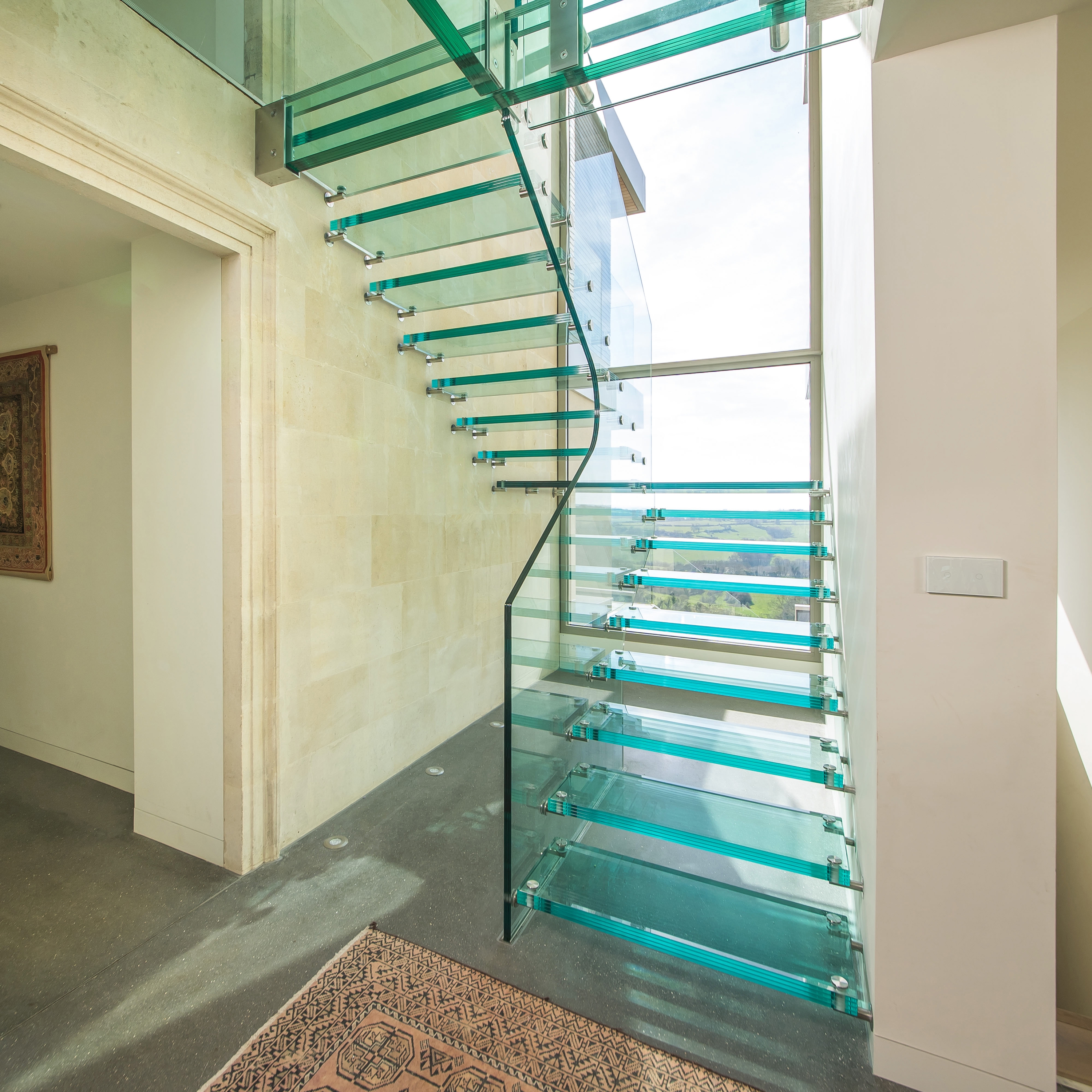 Display product All glass design staircase from manufacturer Siller Treppen