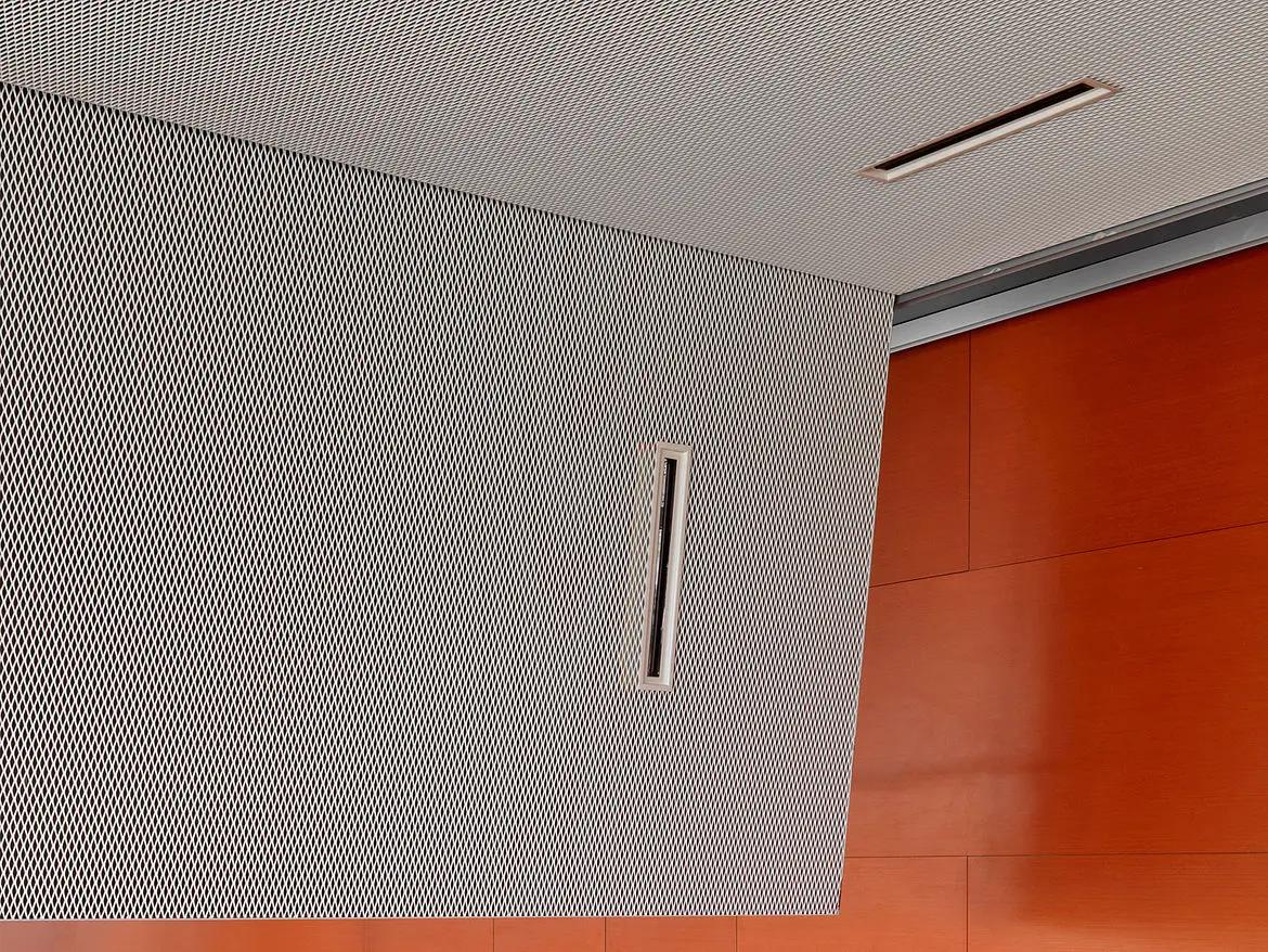 durlum - Expanded Metal Ceilings | S5 Rhombos Linear C-Channel System