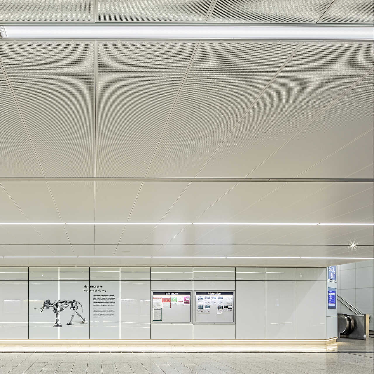Display product Rectangular Metal Panels | S-Omega Lighting Channel System from manufacturer durlum