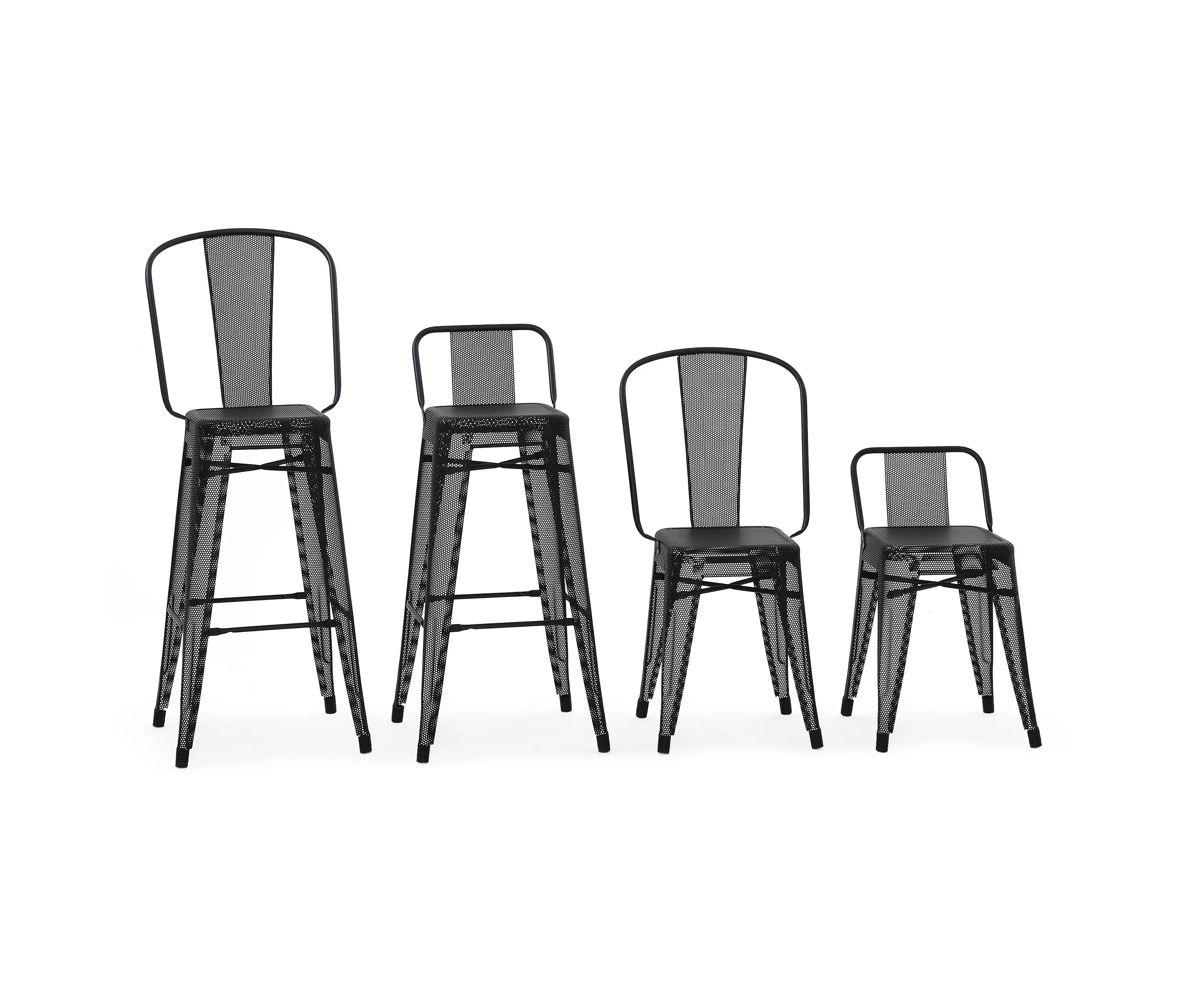 Tolix - Tabouret HGD75 Perforé