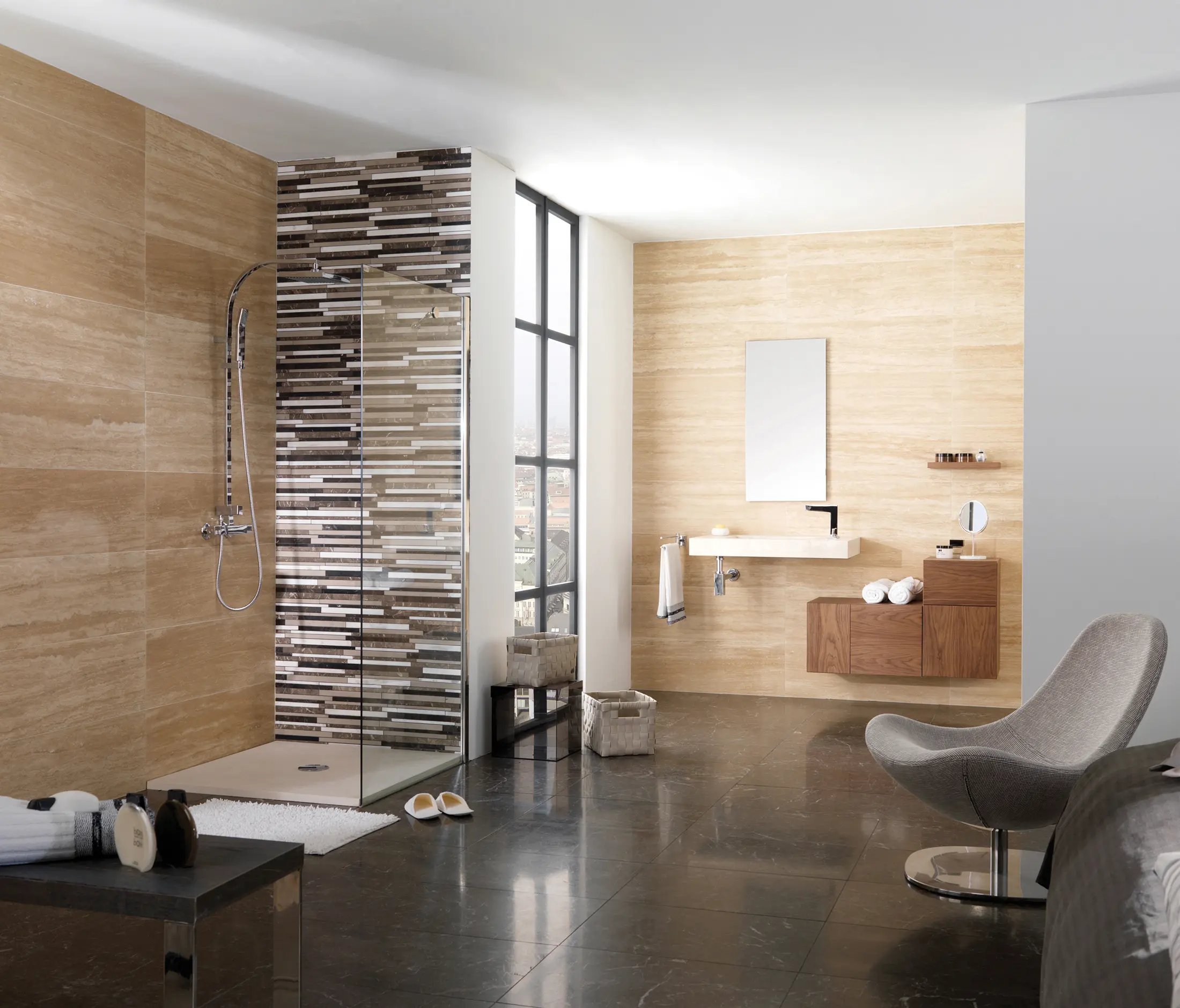 Porcelanosa - Travertino Cross Cut