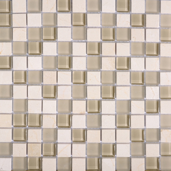 Noohn Stone Glass Mosaics Mix Glacier Crema