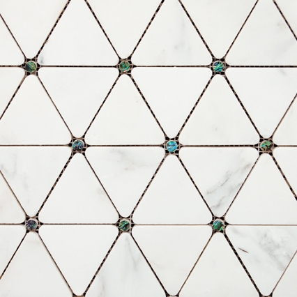 Victorian Diamond Blanco Marmara Pearl
