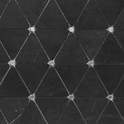 Victorian Diamond Negro Marquina Mirror