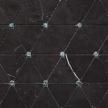 Victorian Diamond Negro Marquina Pearl