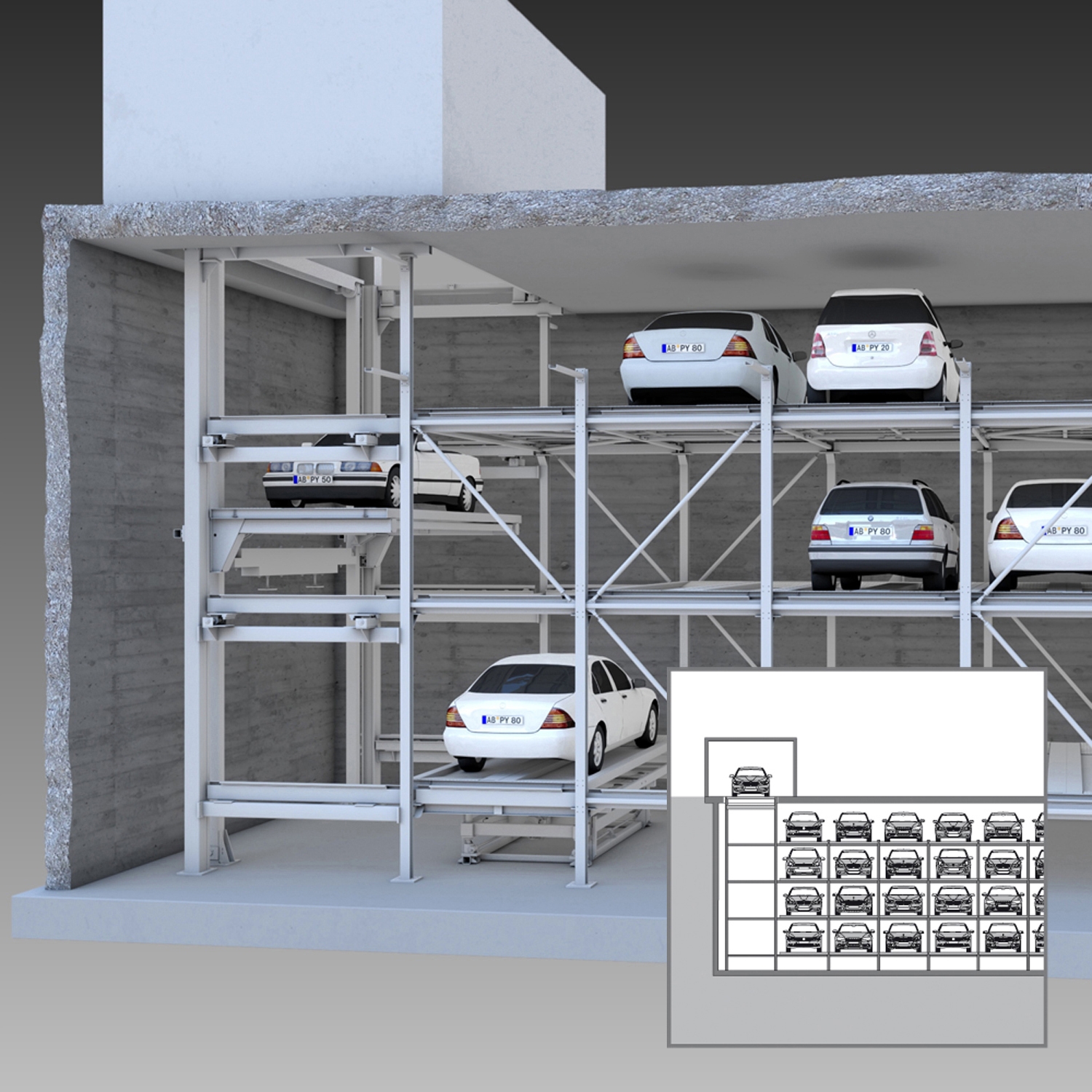 Display product MasterVario F2 from manufacturer KLAUS Multiparking