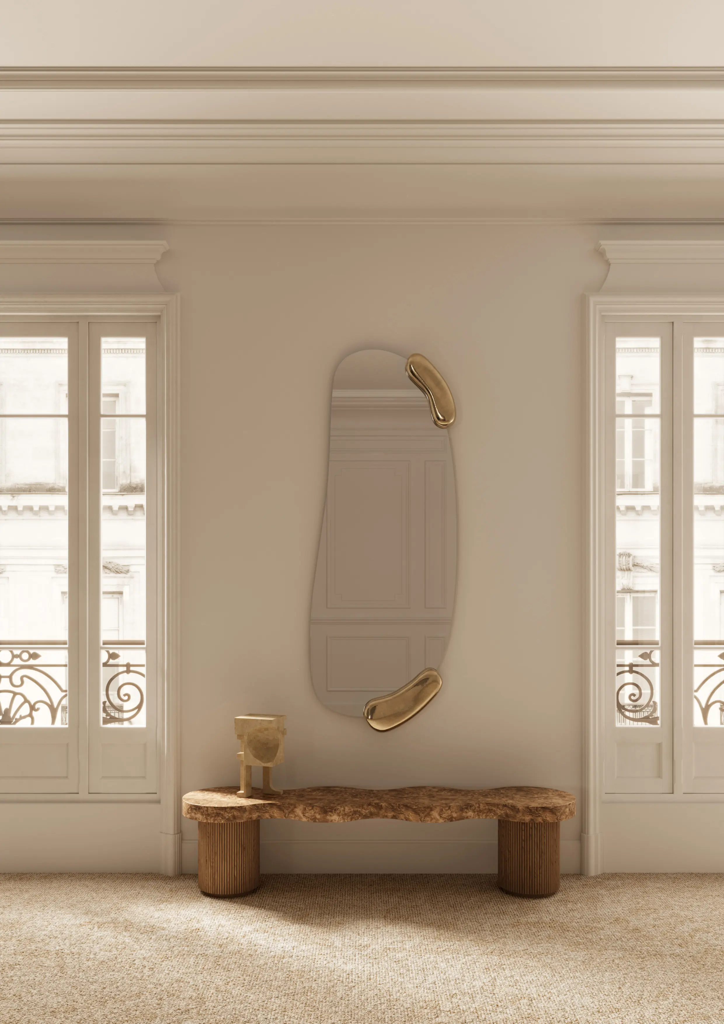 Deknudt Mirrors - Calco White Square