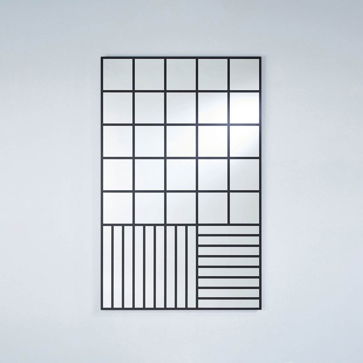 Vertoon produk Grid Black van vervaardiger Deknudt Mirrors