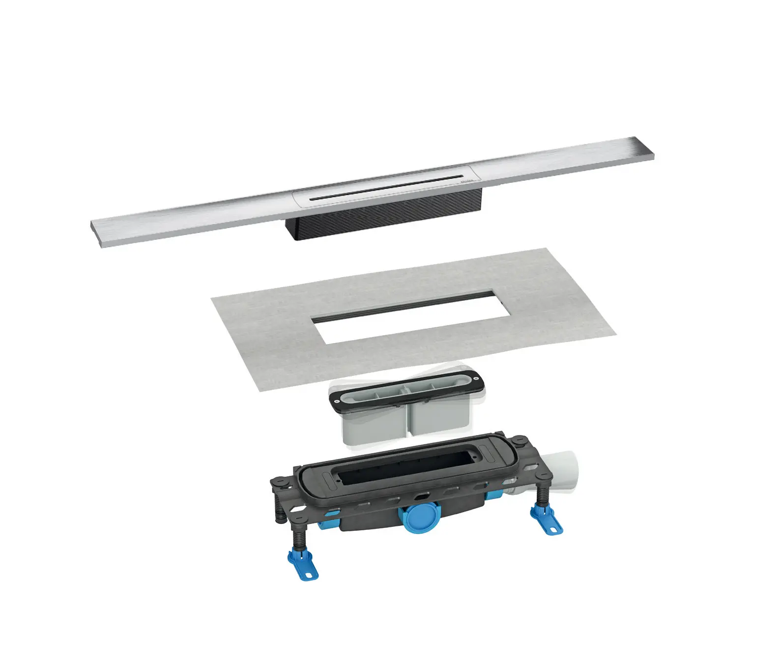 DALLMER - Shower channel CeraFloor Select stainless steel matt