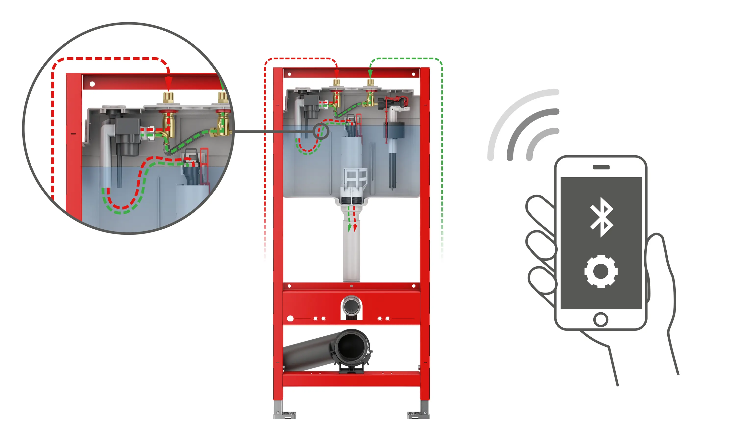 TECE - TECEprofil Toilet Module with Integrated Hygiene Flush