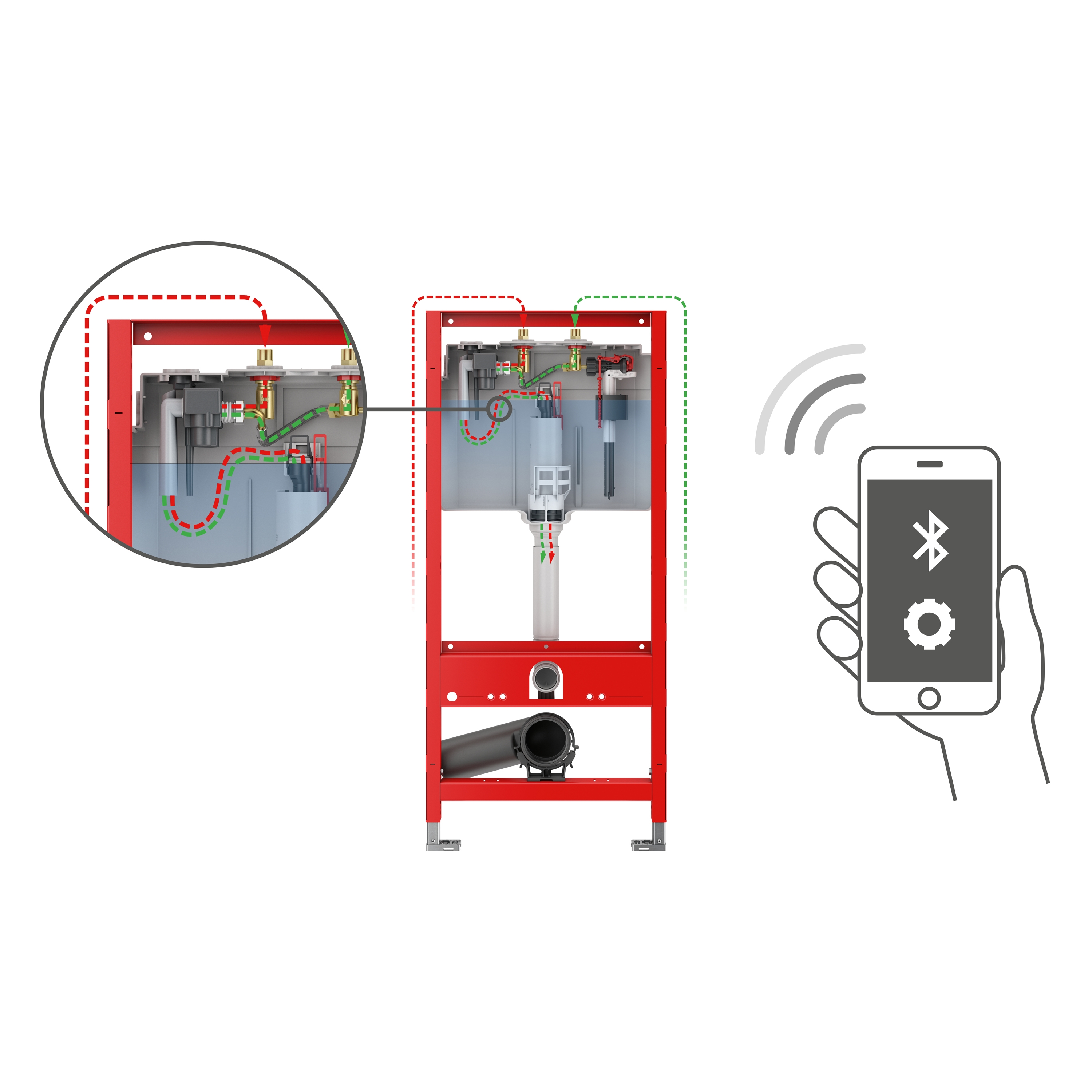 Mostra il prodotto TECEprofil Toilet Module with Integrated Hygiene Flush del produttore TECE