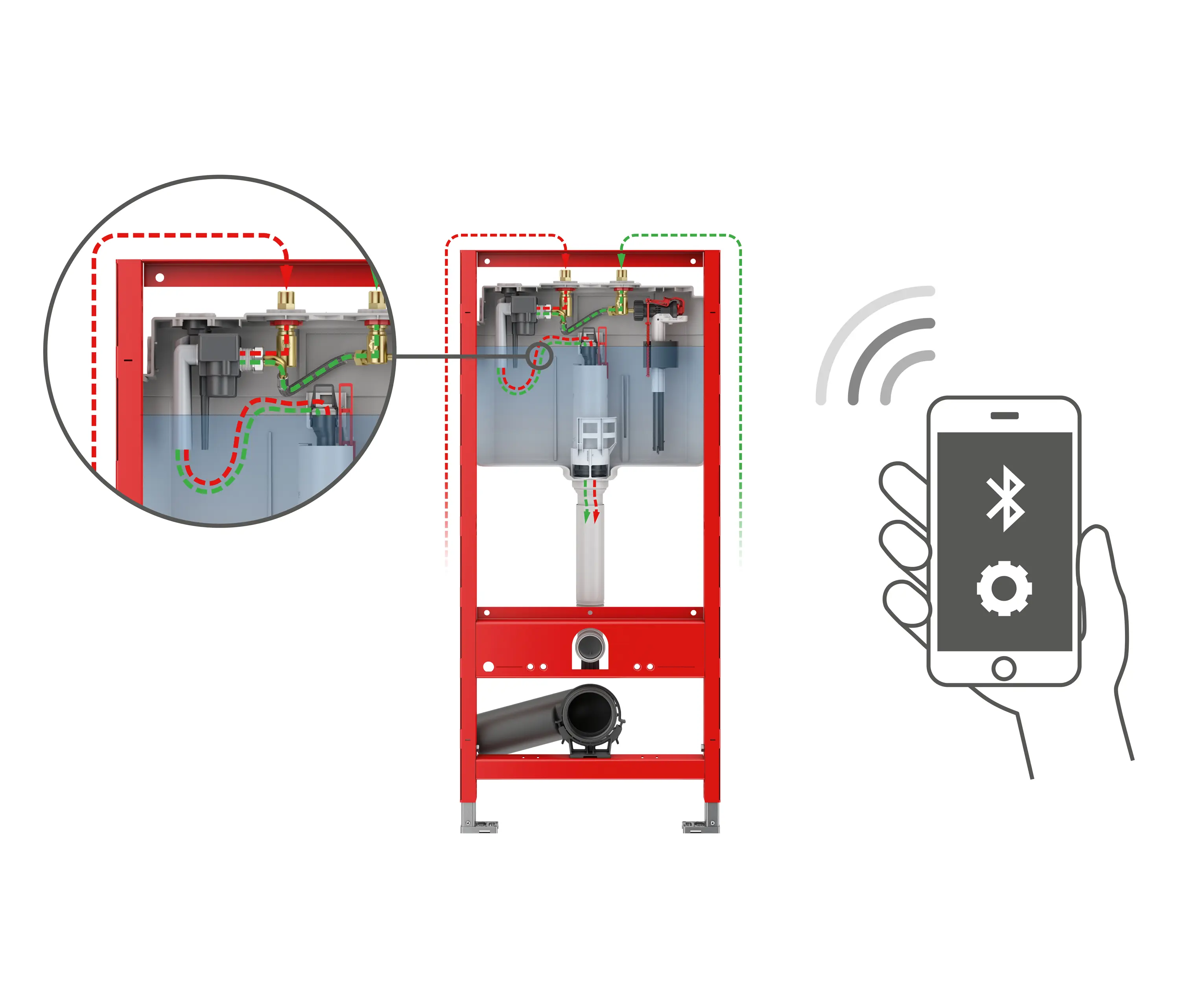 TECE - TECEprofil Toilet Module with Integrated Hygiene Flush