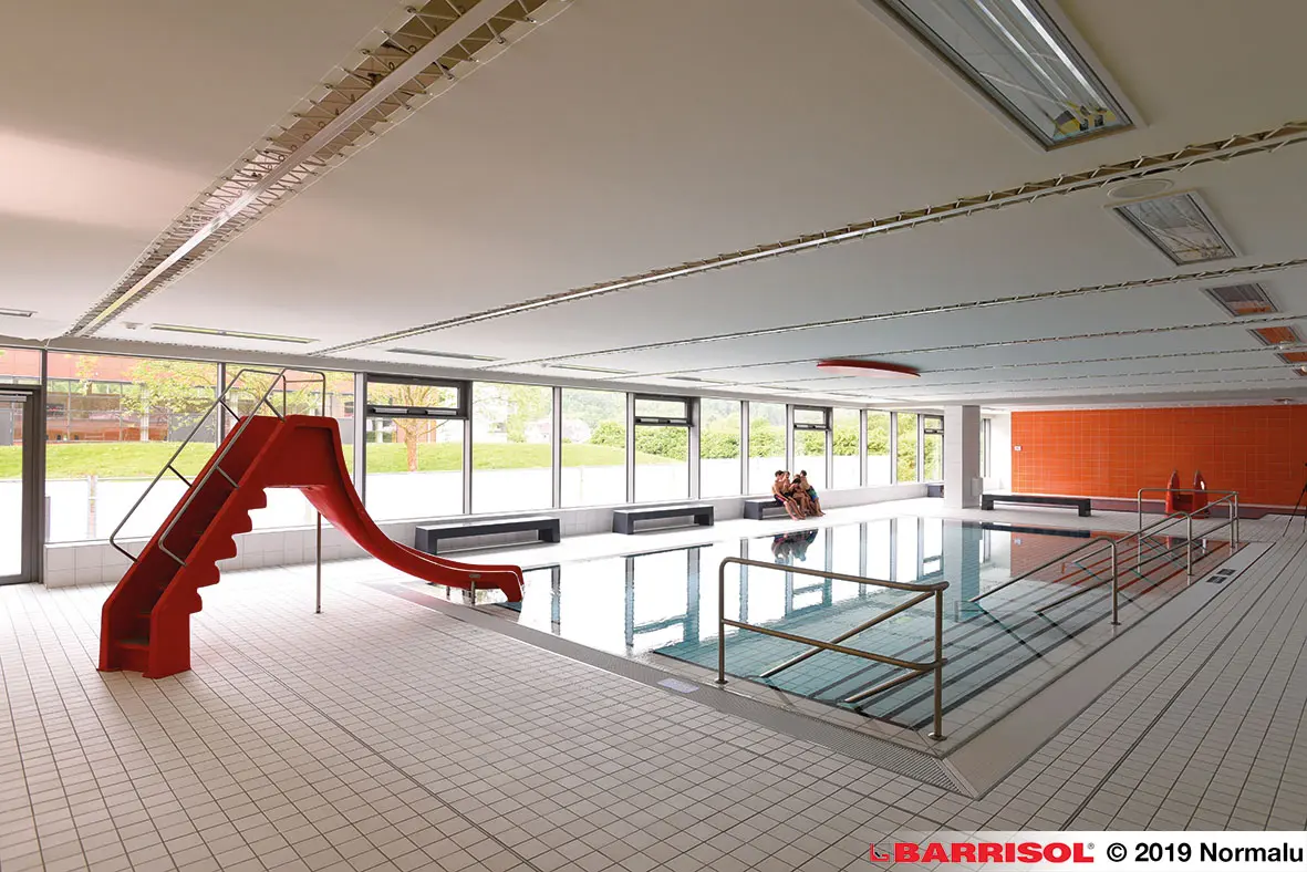 BARRISOL - Our solution by lacing, spring or platinum | Barrisol Trempoacoustic® αw = 1.0