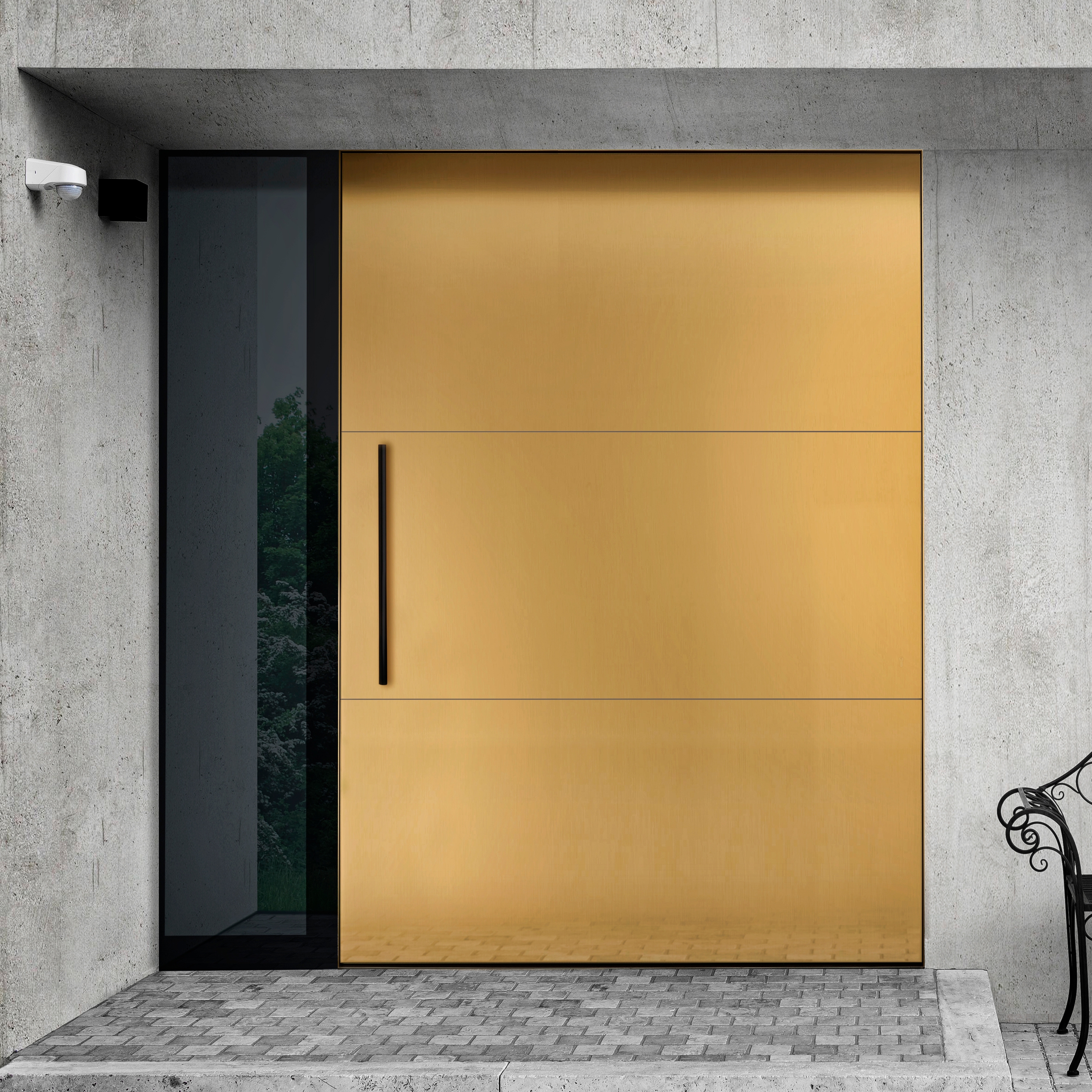 Display product Modern front doors pivot doors CIRCUM from manufacturer ComTür