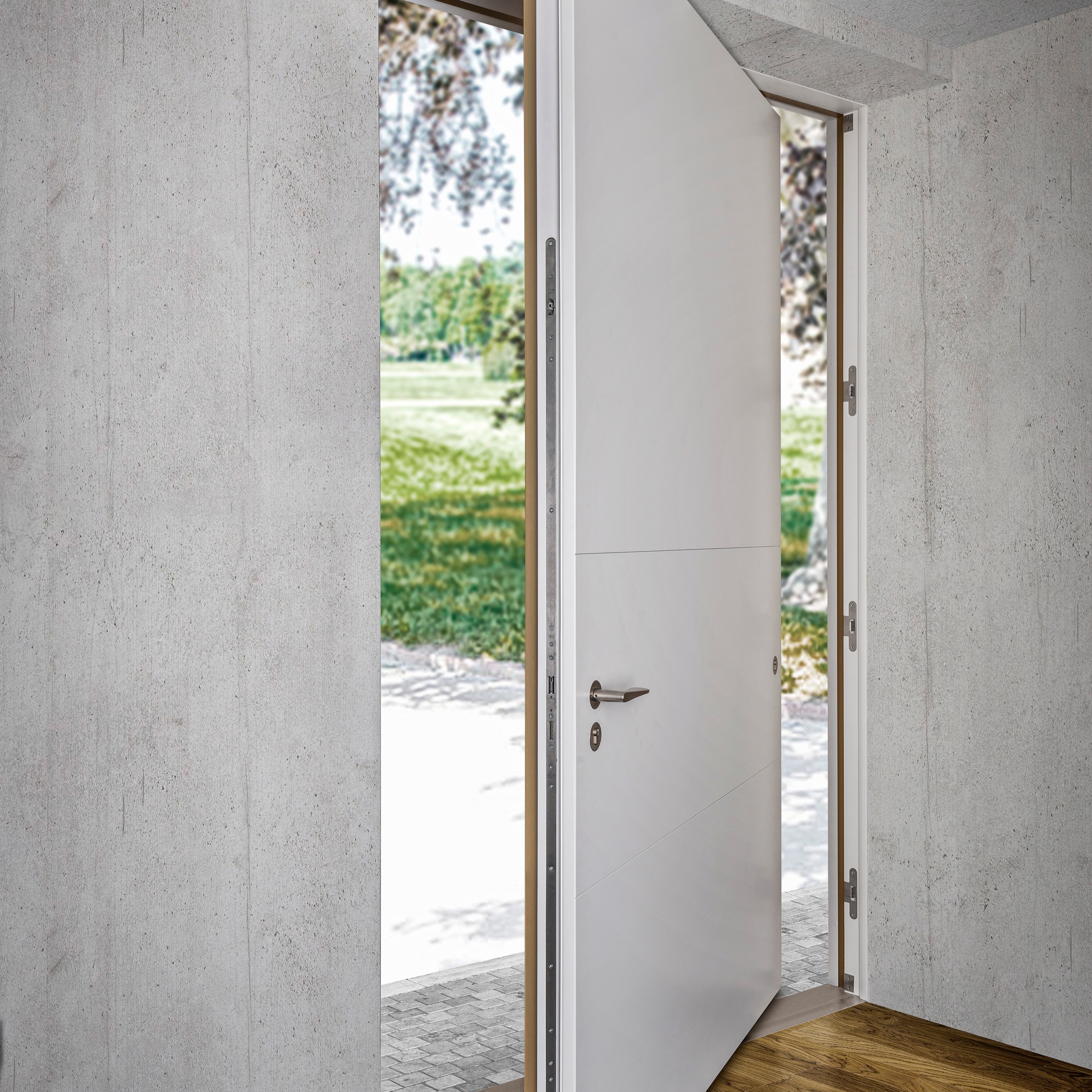 Display product Modern front doors pivot doors CIRCUM from manufacturer ComTür