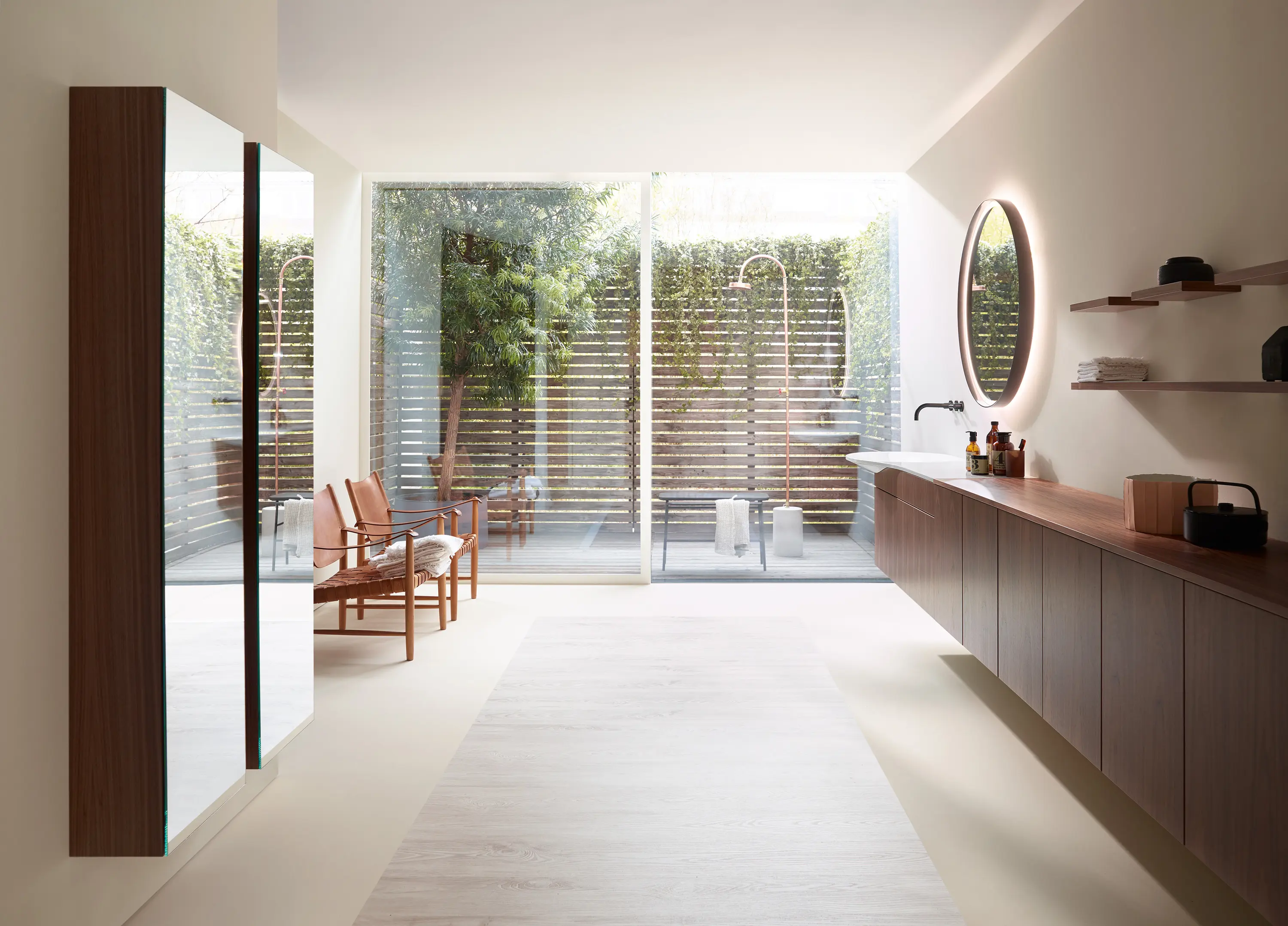 burgbad - rc40 | Aluminium-frame-system incl. mineral cast washbasin sit on vessel