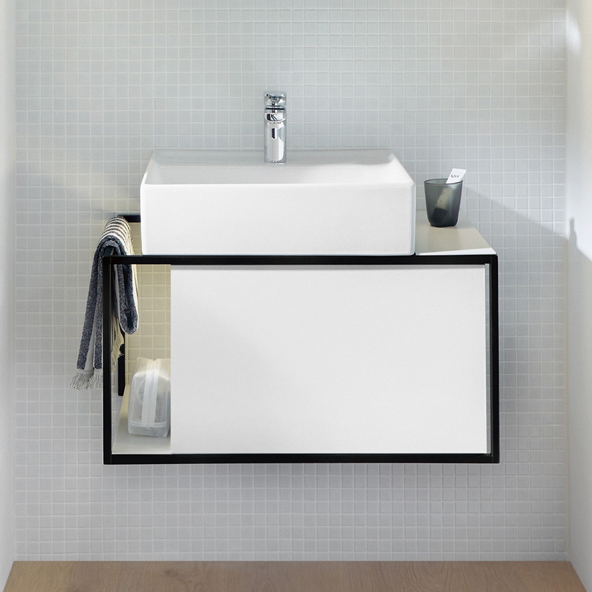 Mostra il prodotto Junit | Ceramic washbasin incl. vanity unit del produttore burgbad