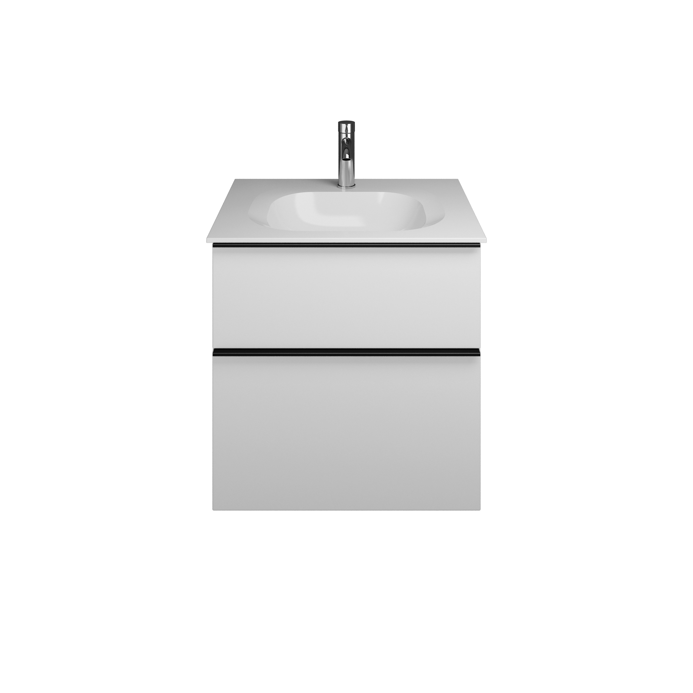 Vertoon produk Fiumo | Mineral cast washbasin incl. vanity unit van vervaardiger burgbad