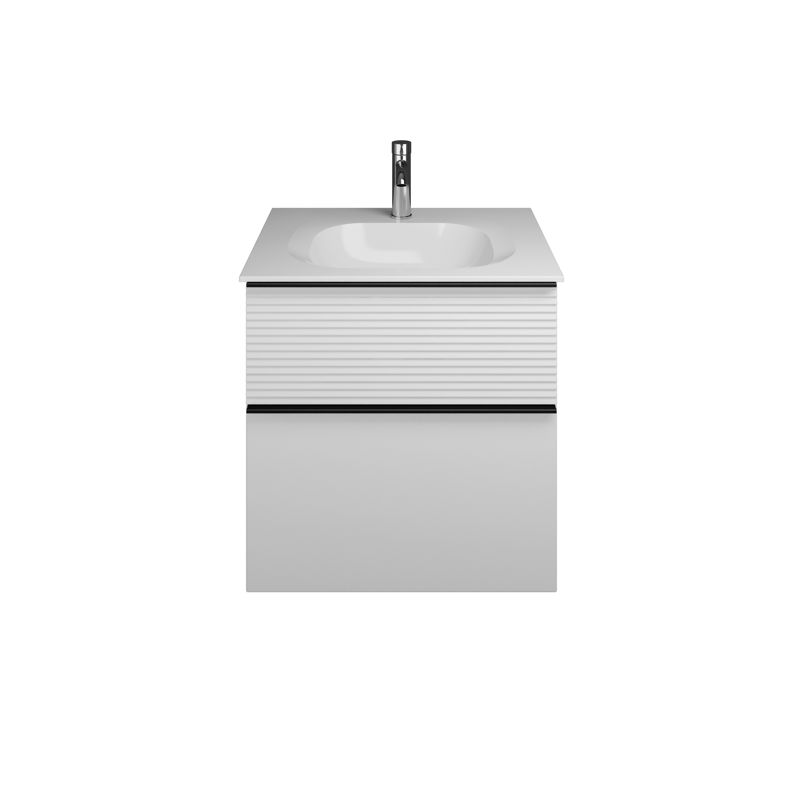 Vertoon produk Fiumo | Mineral cast washbasin incl. vanity unit van vervaardiger burgbad